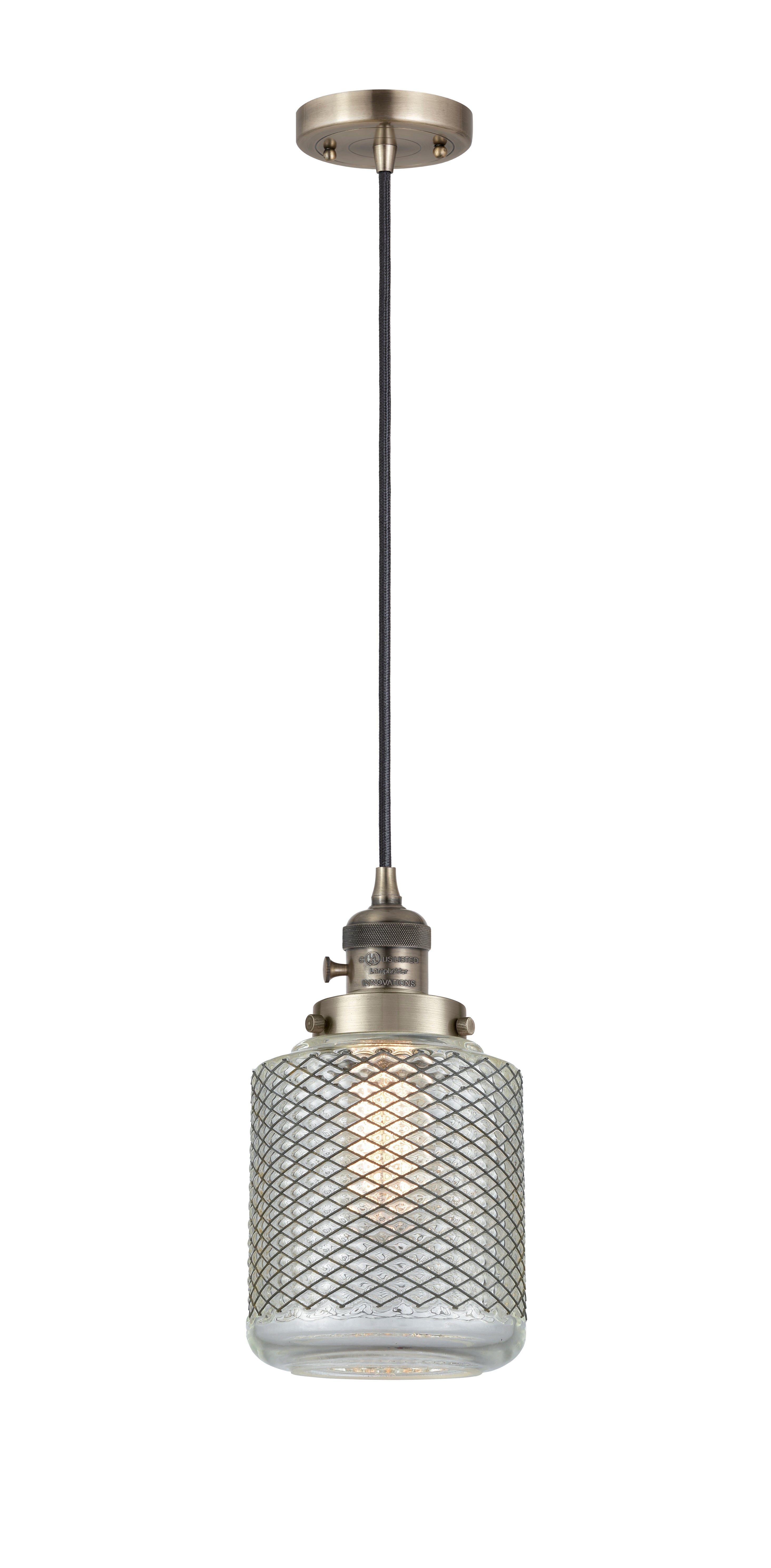 Franklin Restoration Mini Pendant Brass Steel