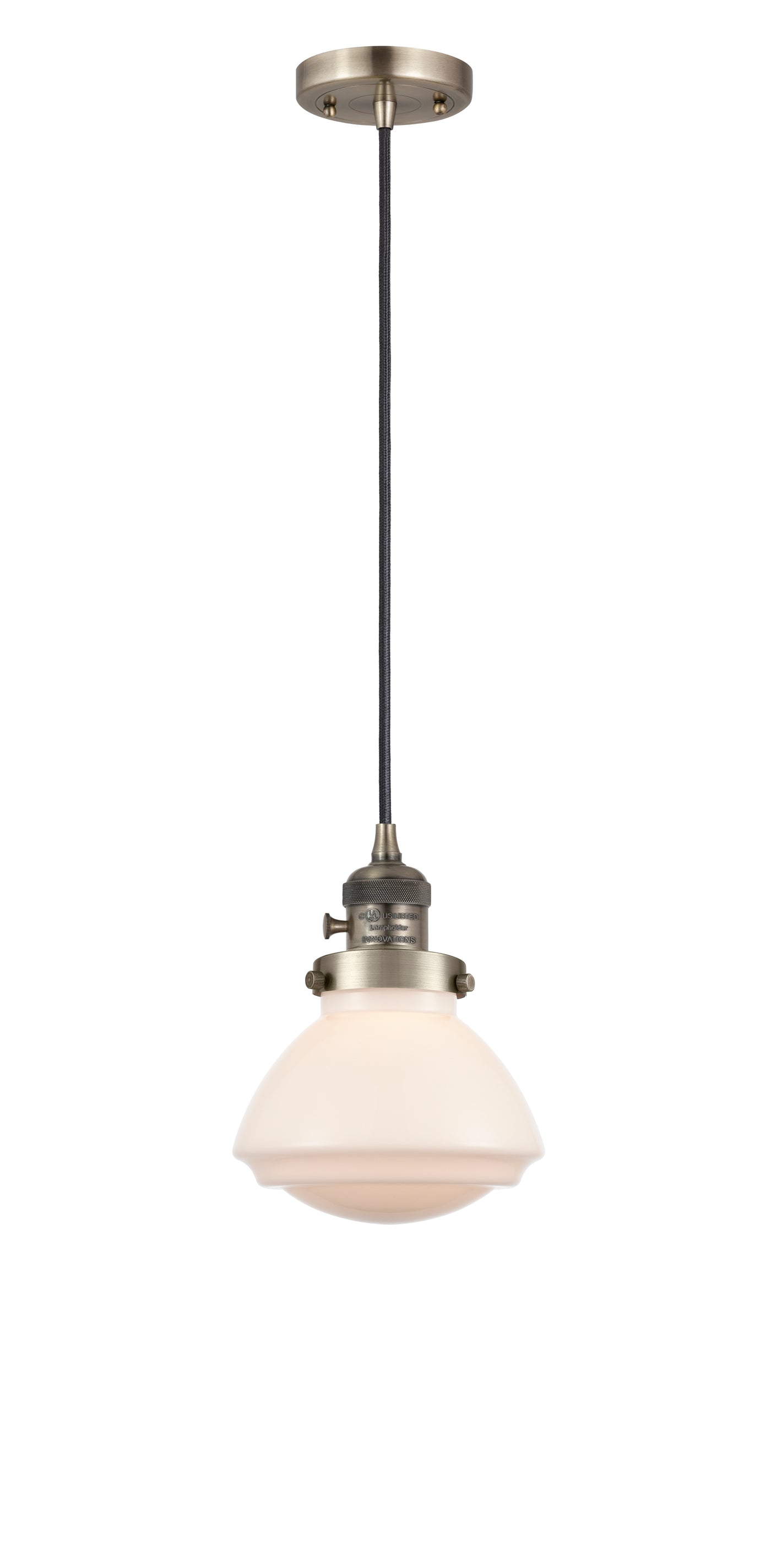 Franklin Restoration Mini Pendant Antique Brass