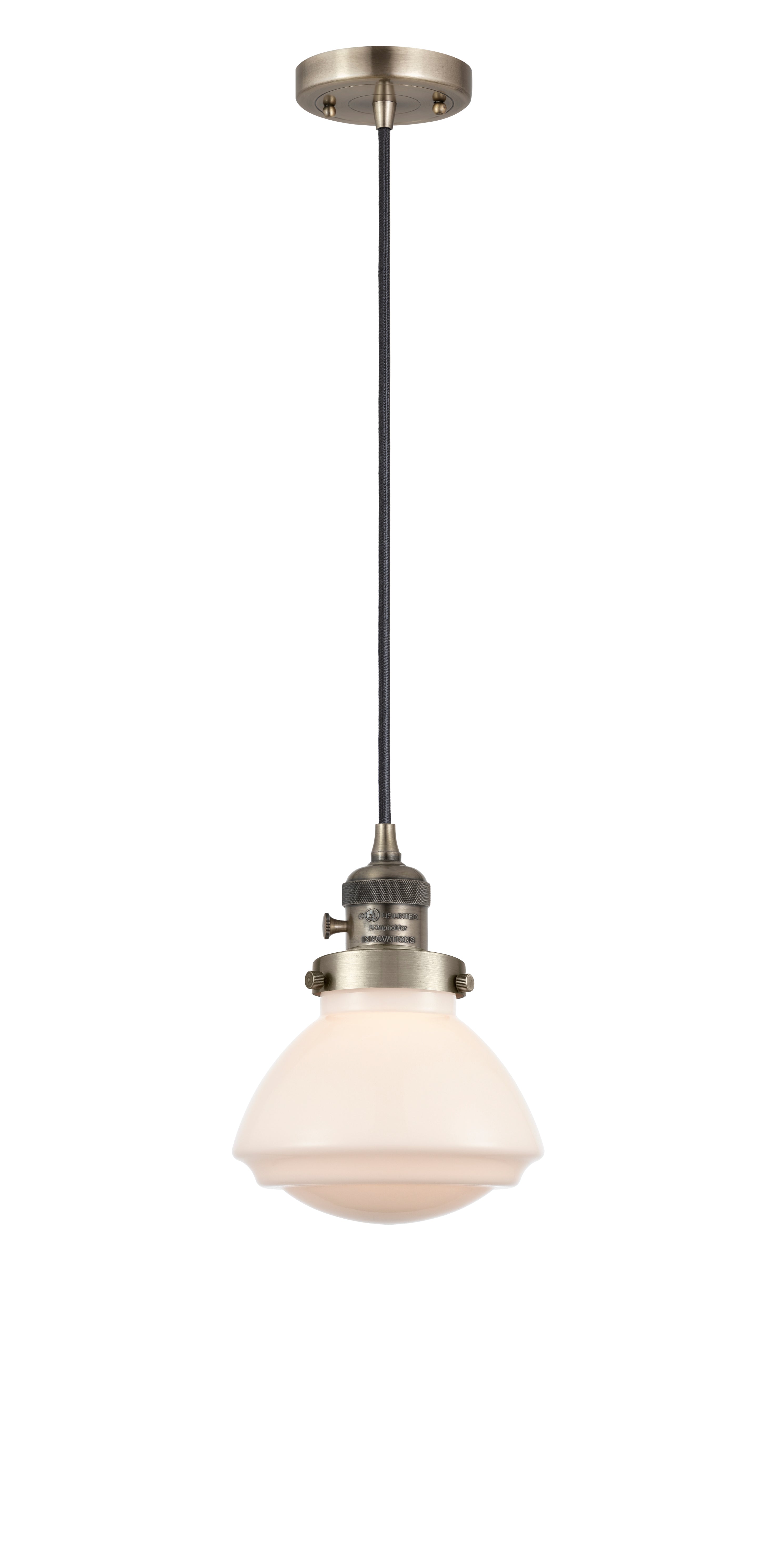 Franklin Restoration Mini Pendant Antique Brass