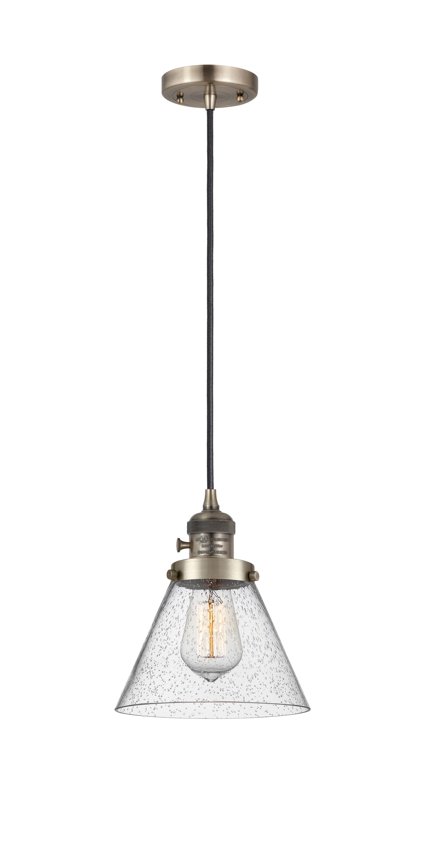 Franklin Restoration Mini Pendant Antique Brass