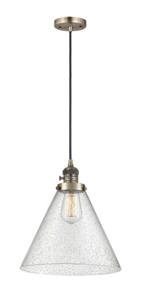 Franklin Restoration Antique Brass Cast Mini Pendant