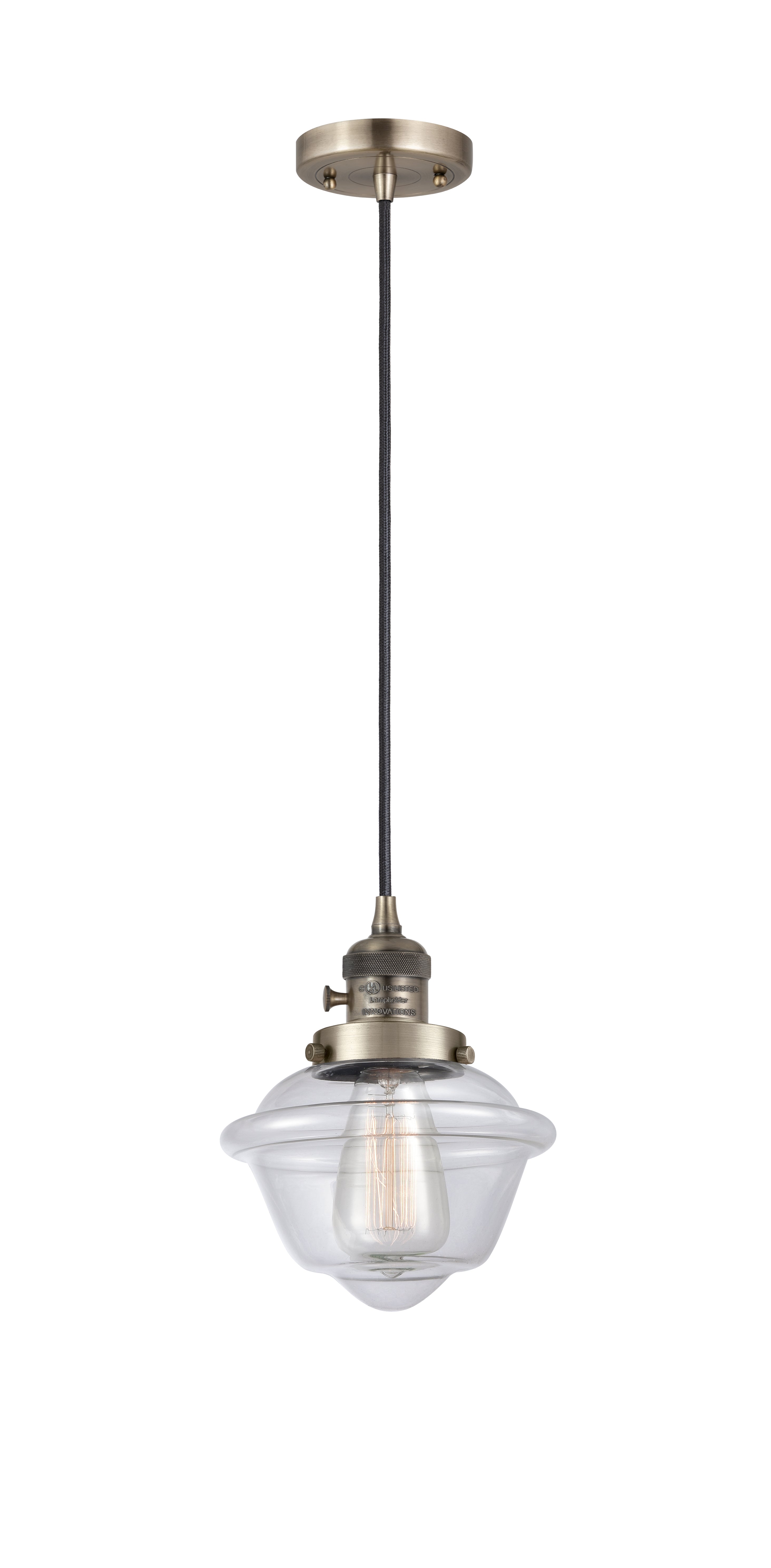 Franklin Restoration Mini Pendant Antique Brass