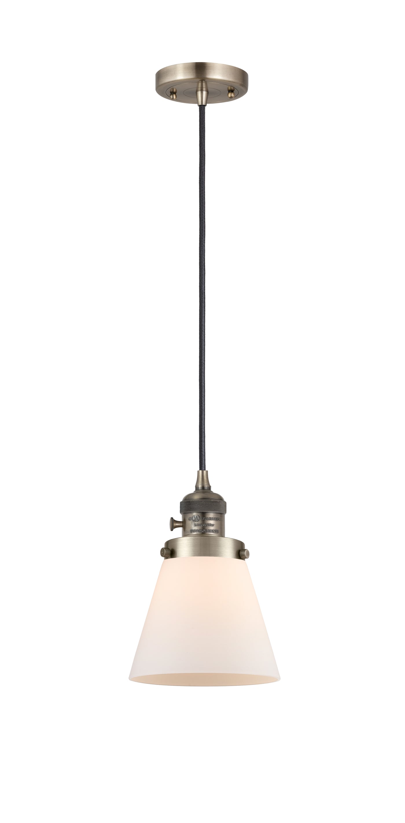 Franklin Restoration Cone Antique Brass Steel