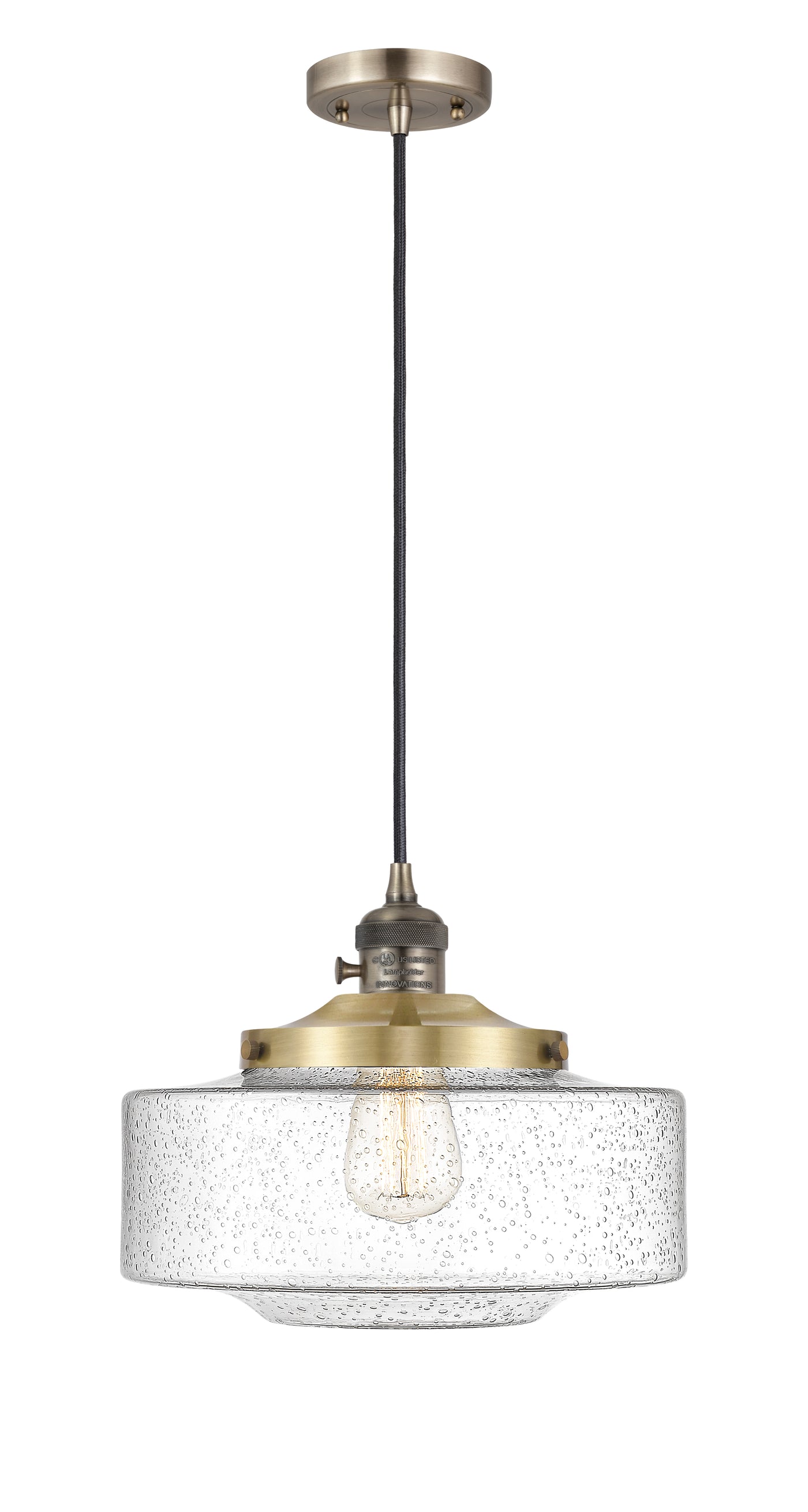 Franklin Restoration Mini Pendant Antique Brass