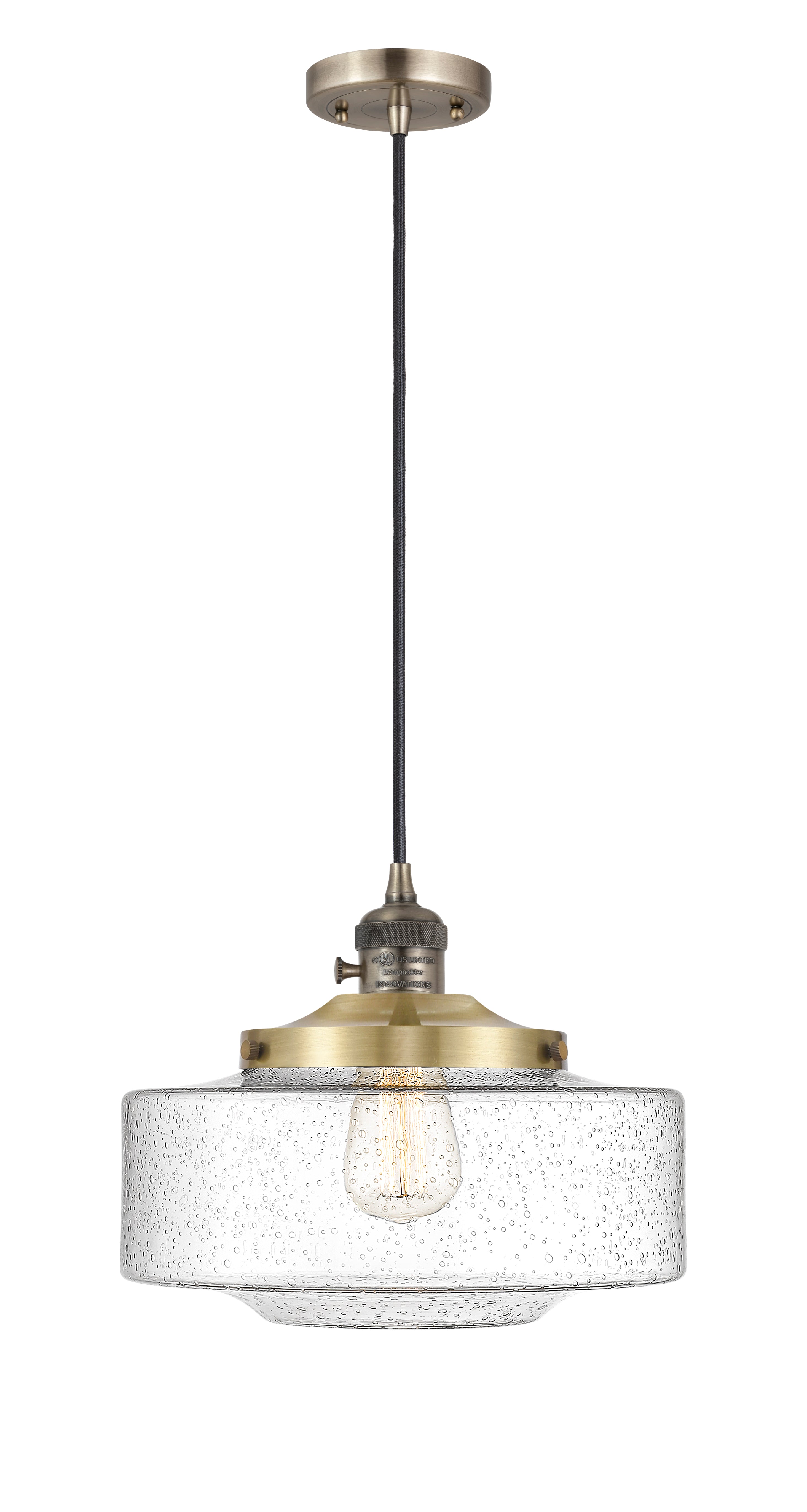 Franklin Restoration Mini Pendant Antique Brass