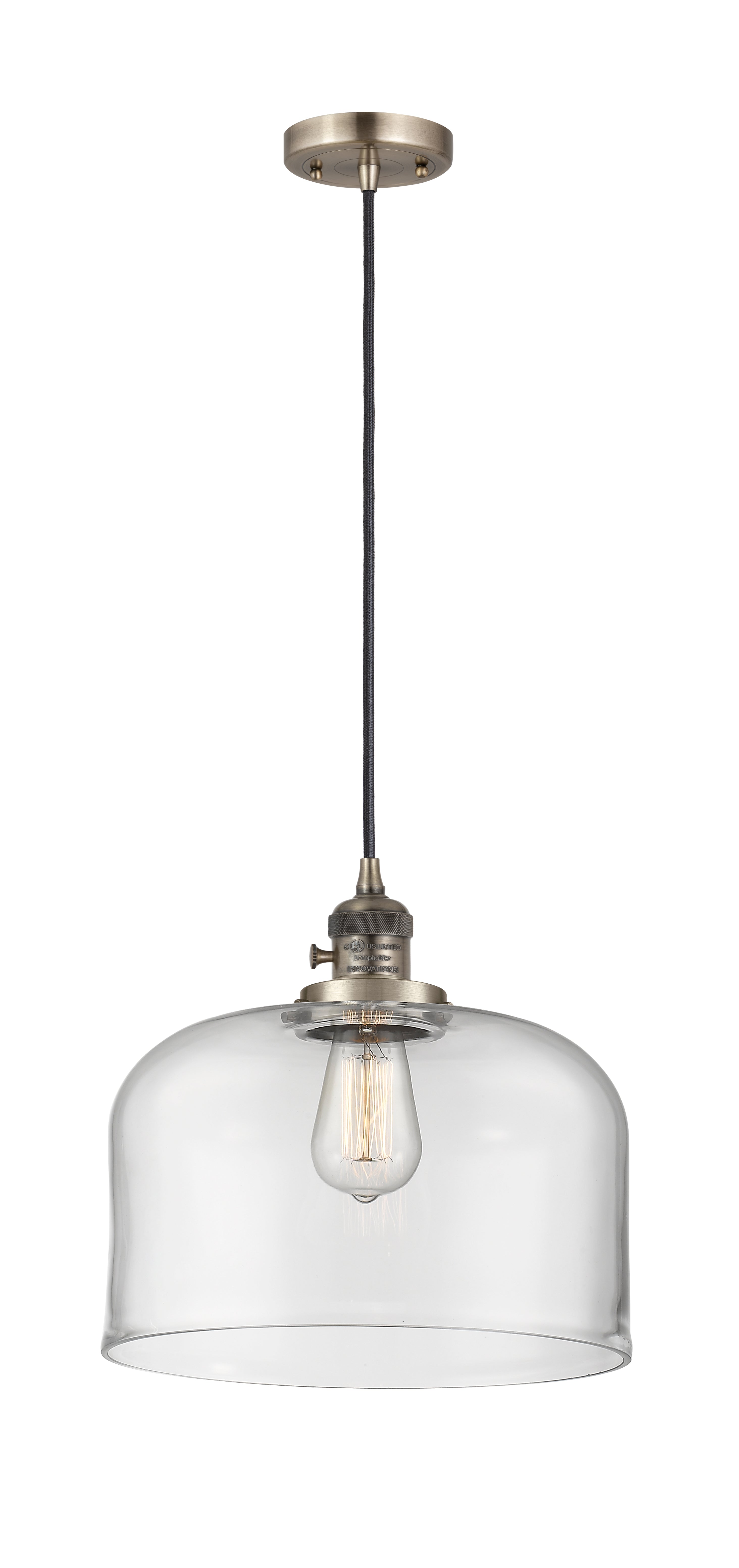Franklin Restoration Mini Pendant Antique Brass