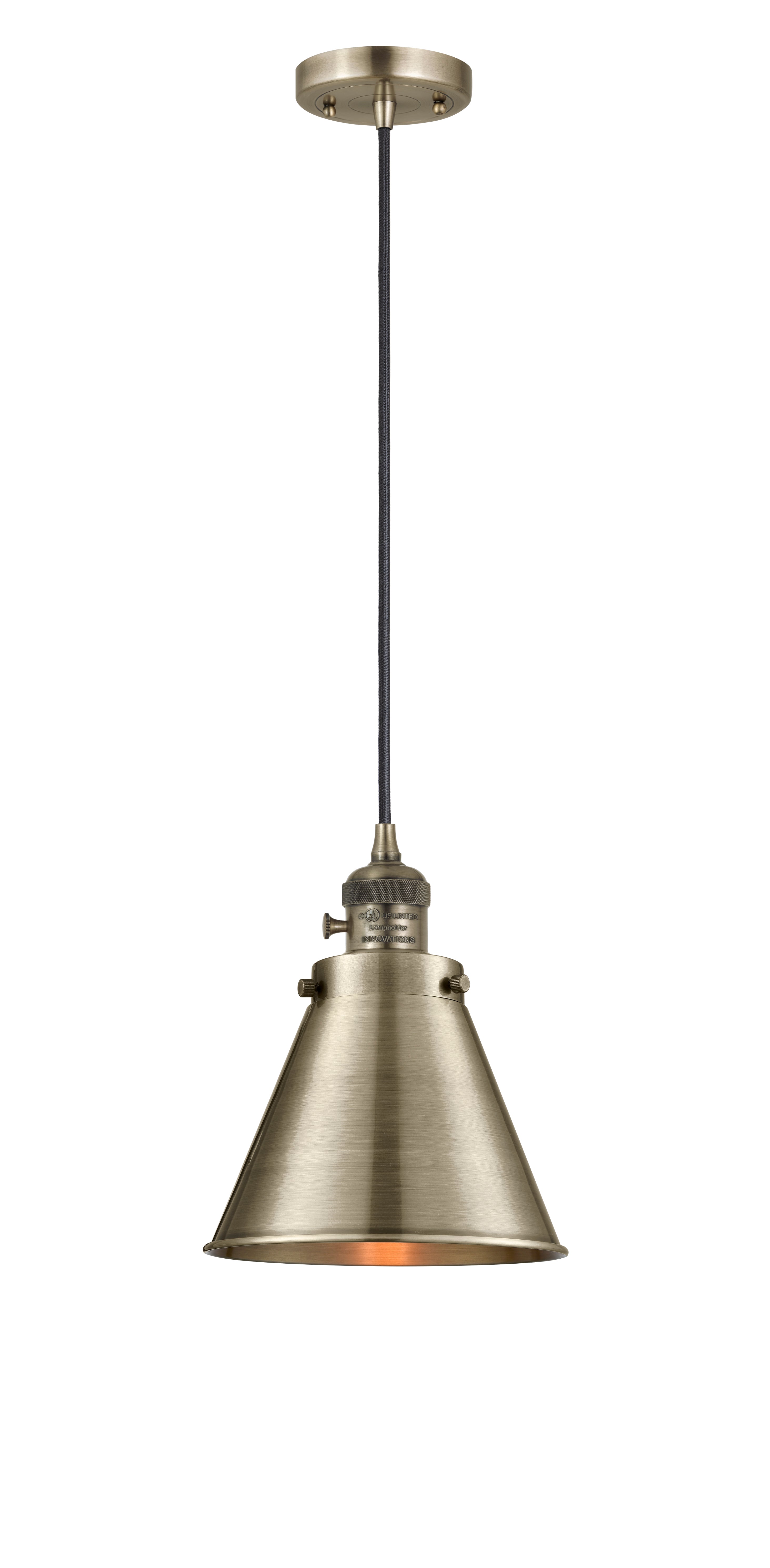 Franklin Restoration Mini Pendant Cast Brass