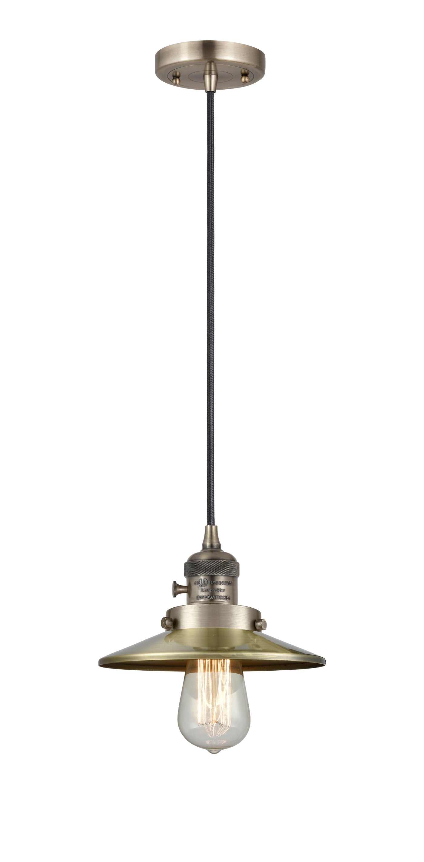 Franklin Restoration Mini Pendant Antique Brass