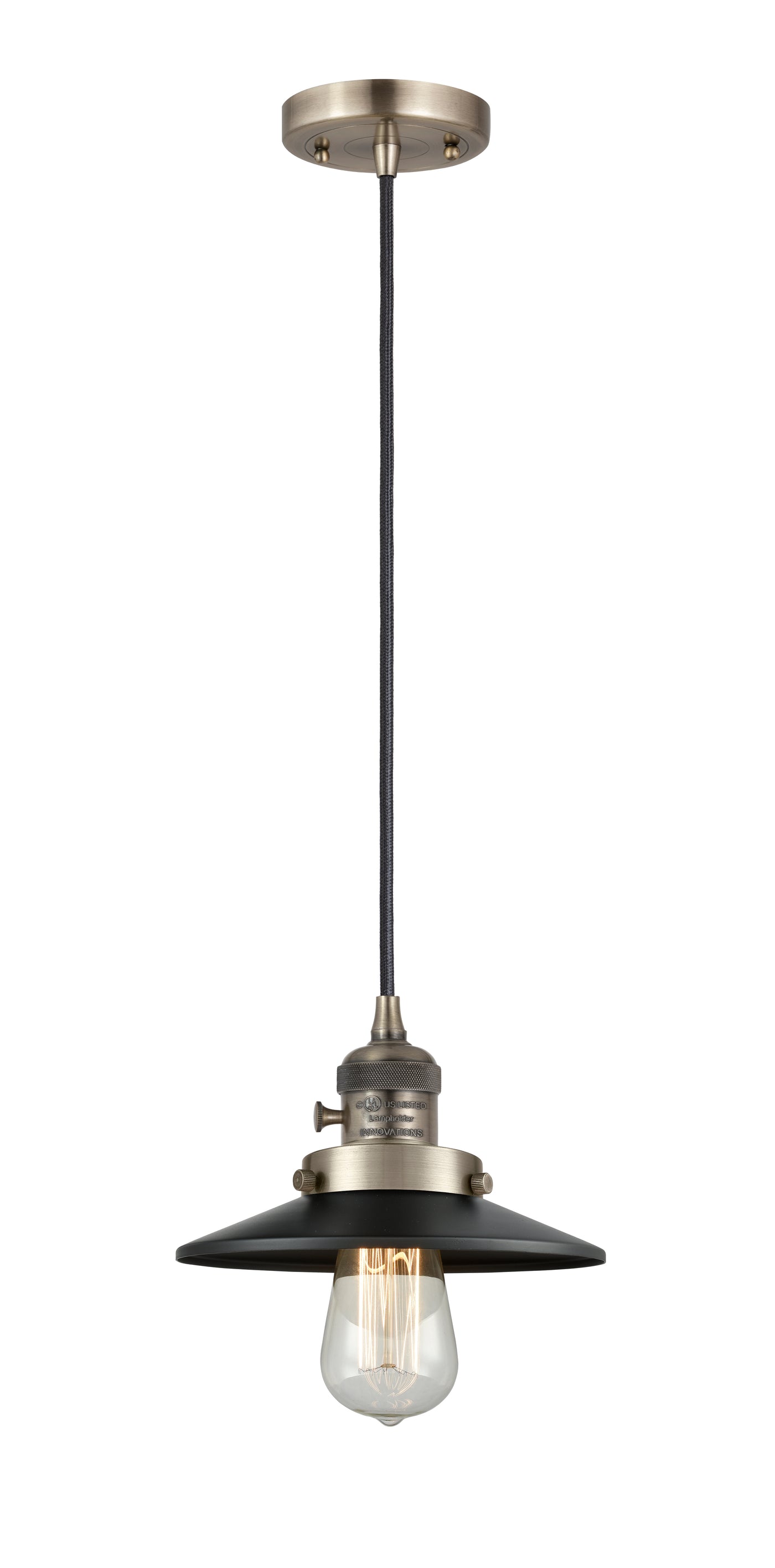 Franklin Restoration Mini Pendant Brass Finish