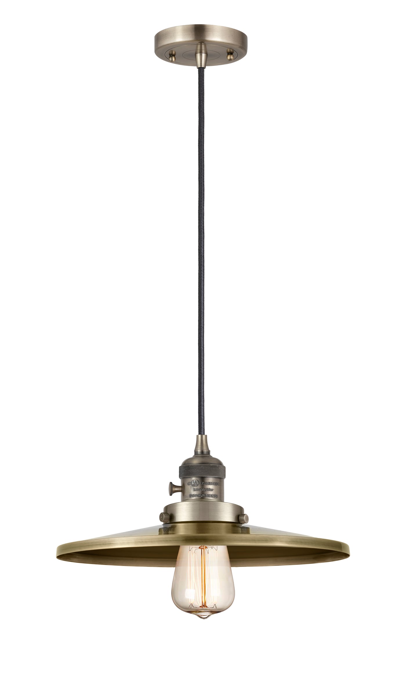 Franklin Restoration Antique Brass Mini Pendant