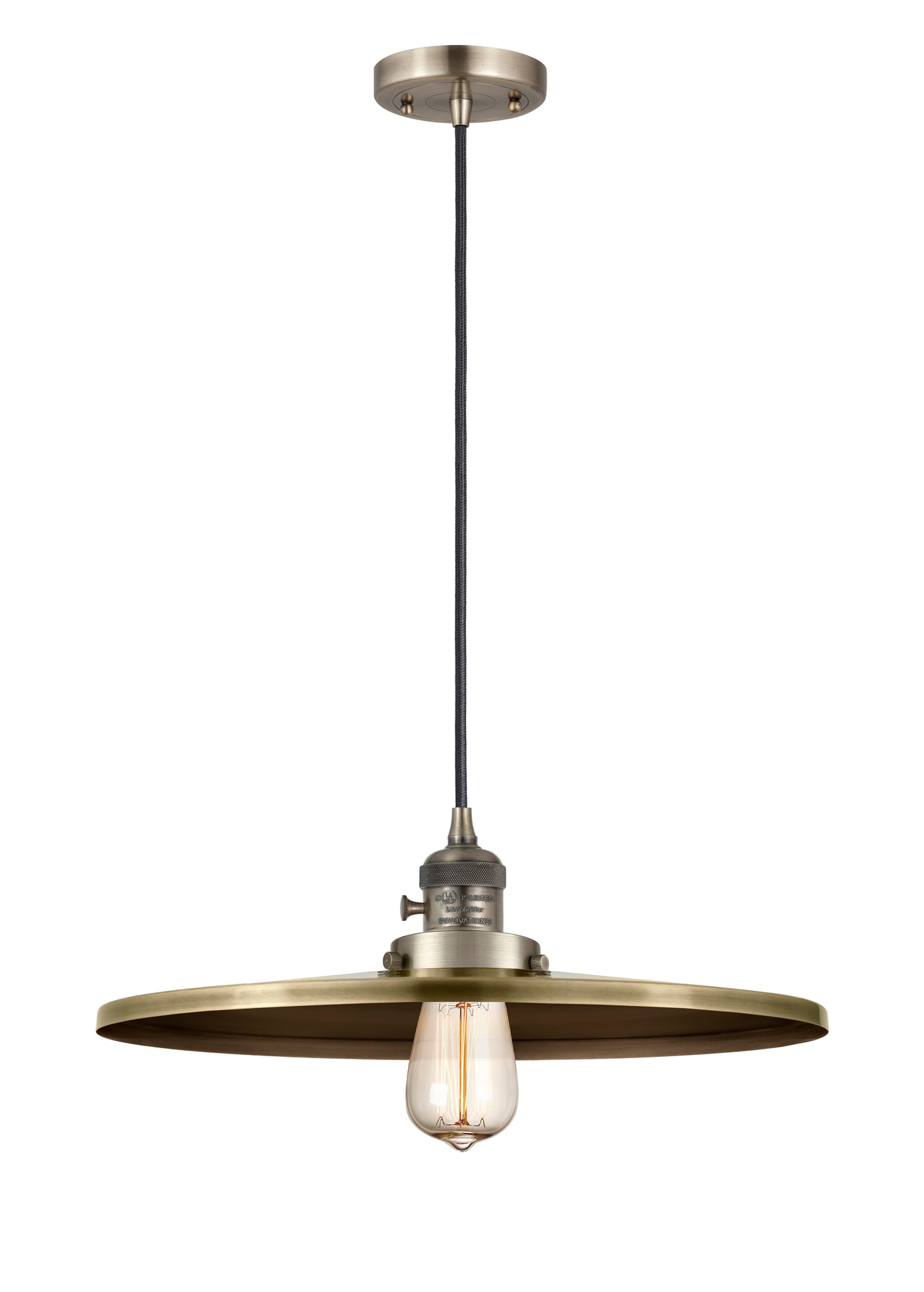 Franklin Restoration Mini Pendant Antique Brass