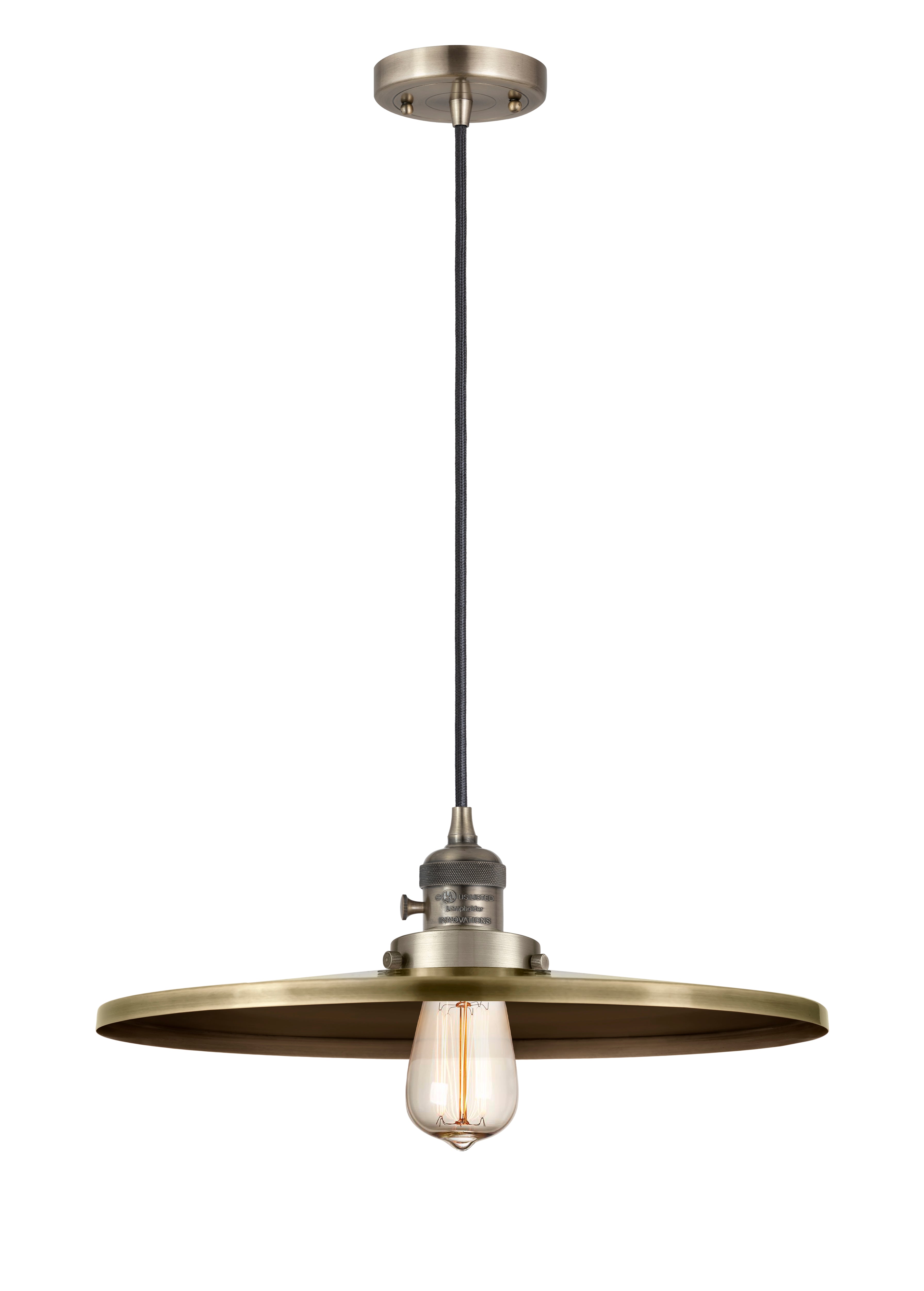 Franklin Restoration Mini Pendant Antique Brass