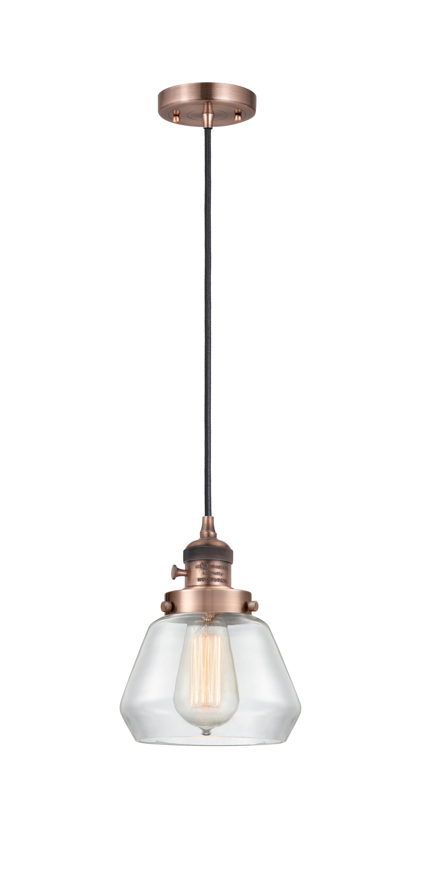 Franklin Restoration Mini Pendant Antique Brass