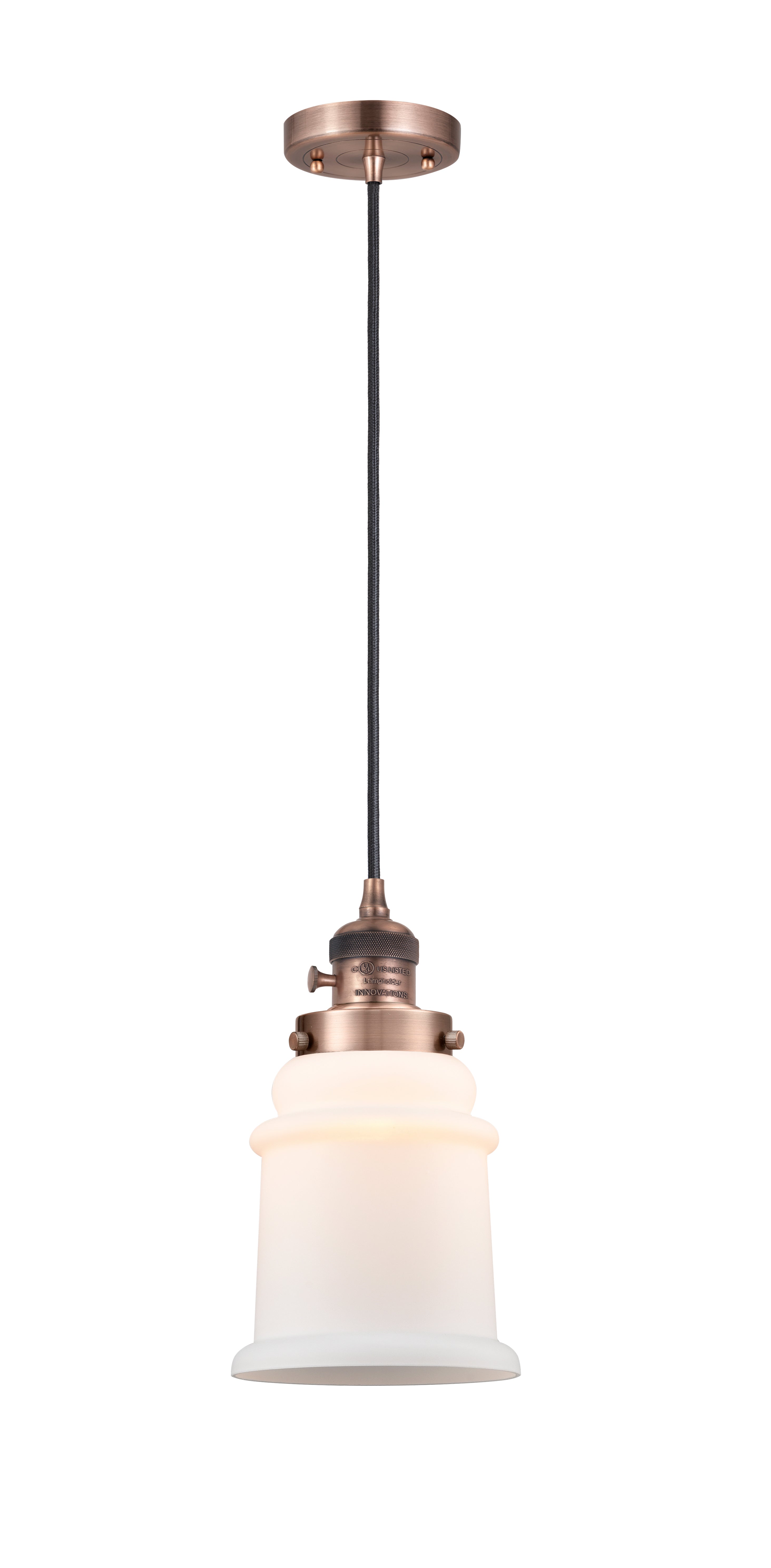 Franklin Restoration Mini Pendant Antique Brass