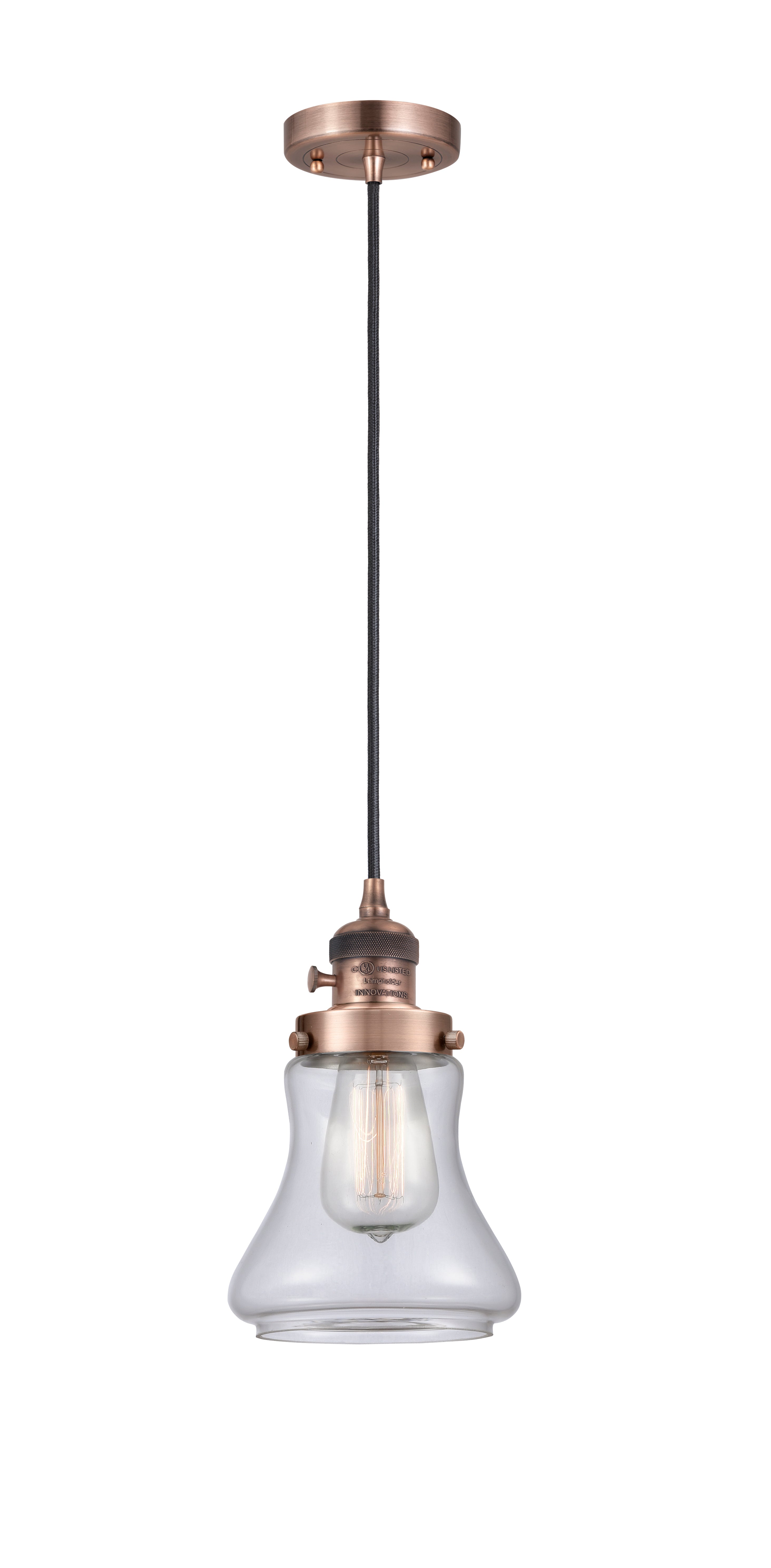 Franklin Restoration Mini Pendant Brass
