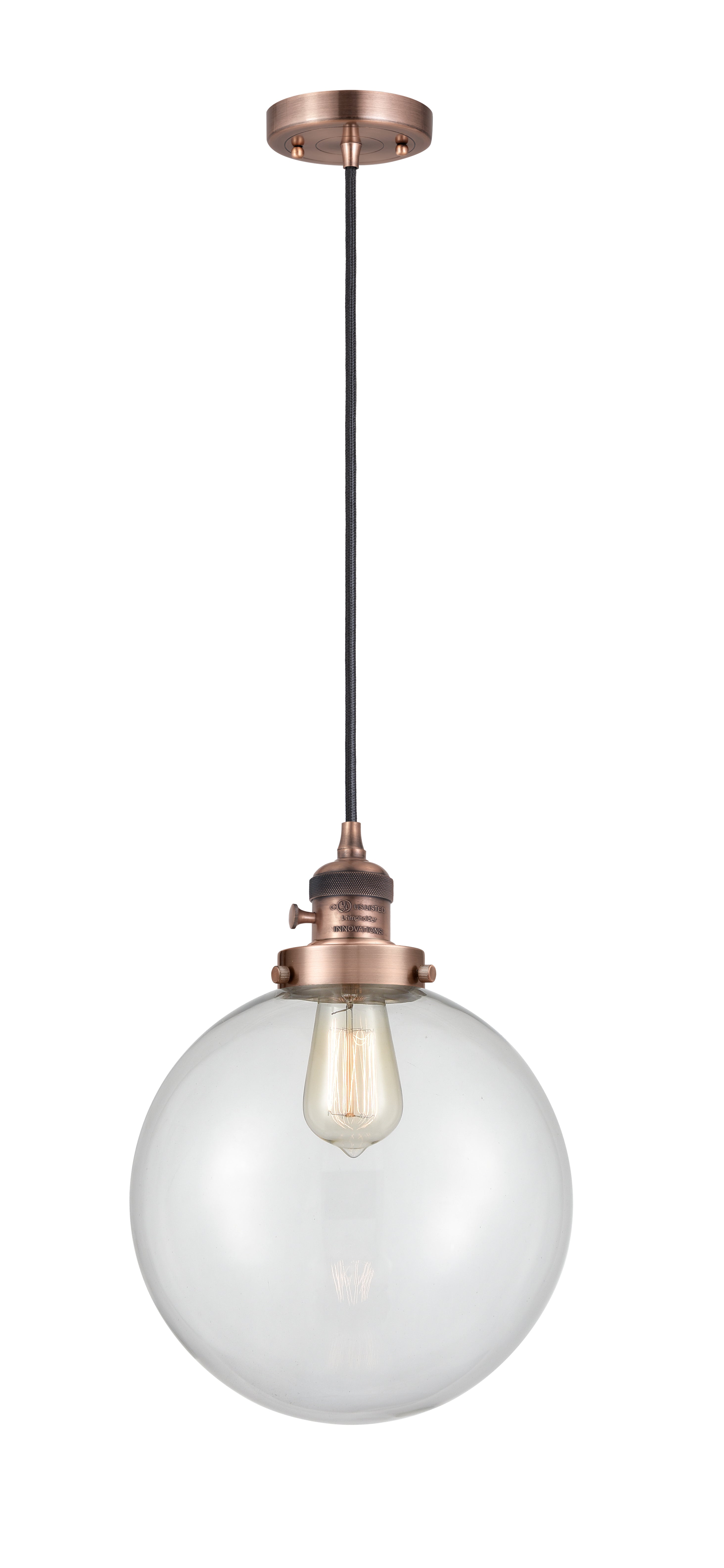 Franklin Restoration Mini Pendant Cast Brass