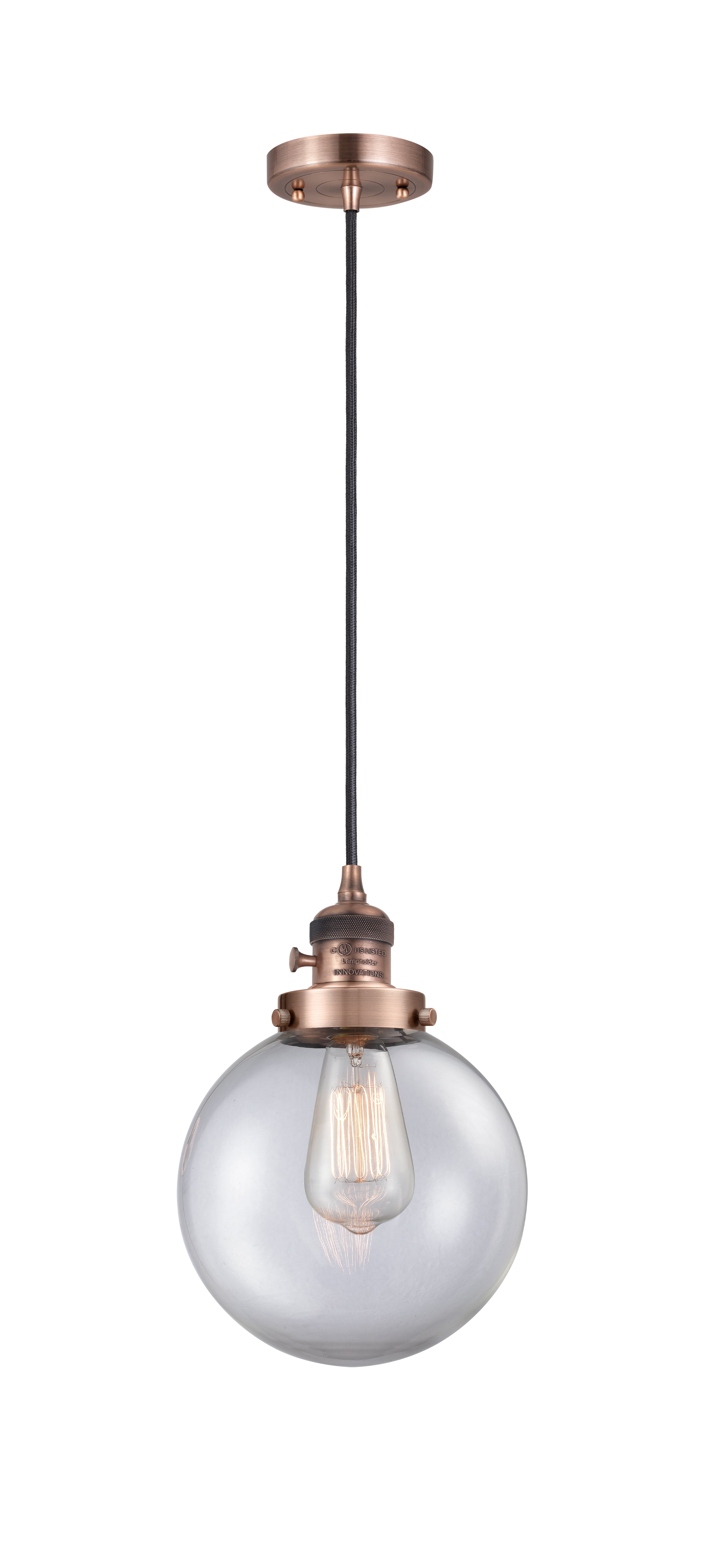 Franklin Restoration Mini Pendant Antique Brass