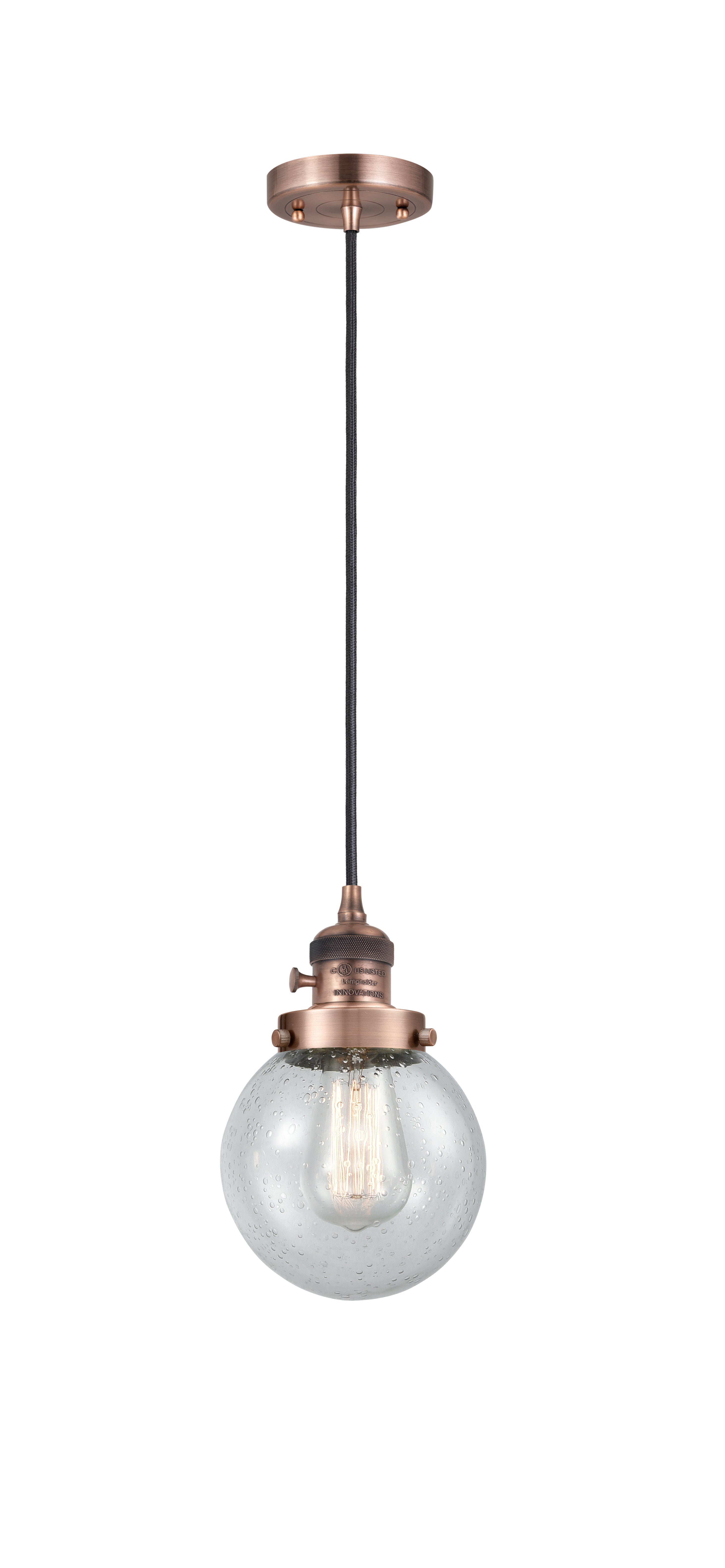 Franklin Restoration Mini Pendant Antique Brass