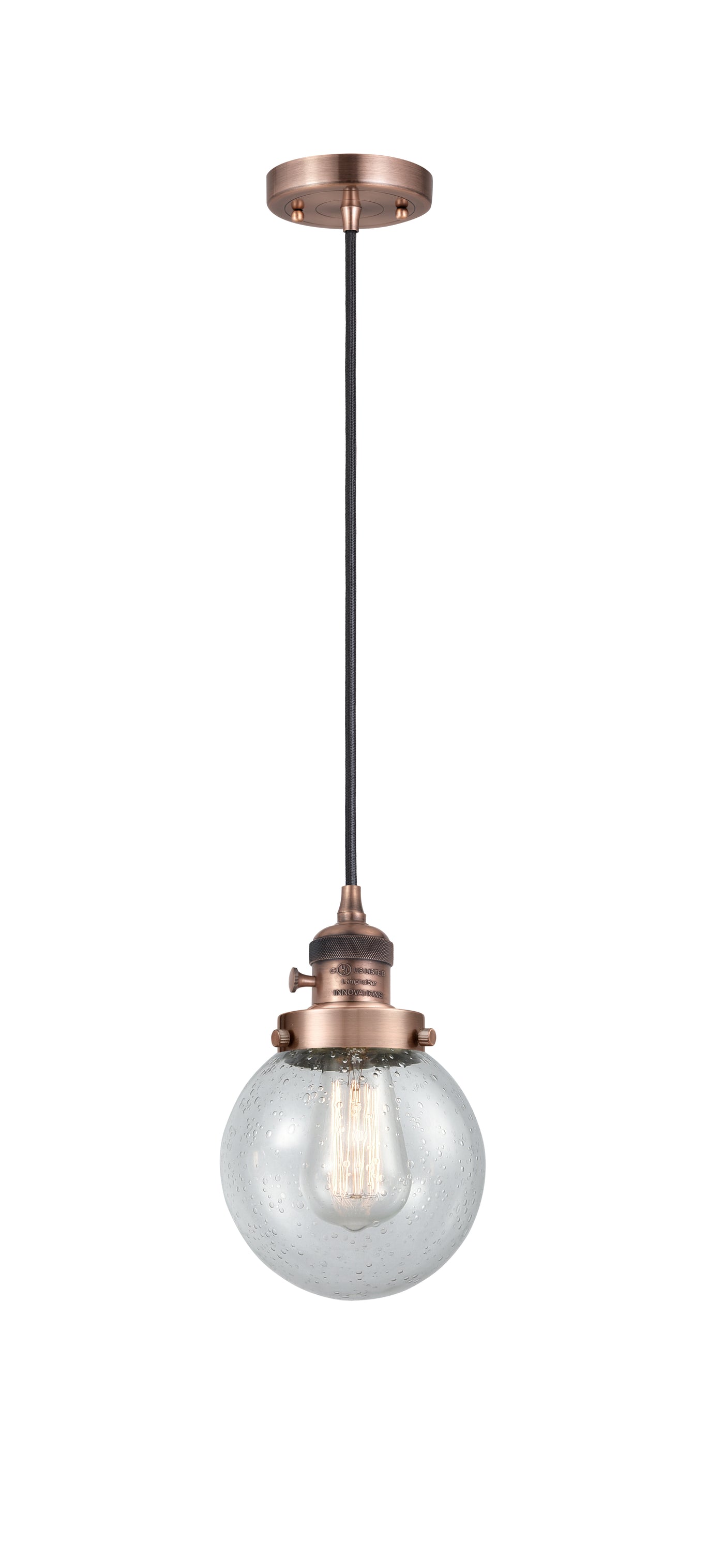 Franklin Restoration Mini Pendant Antique Brass