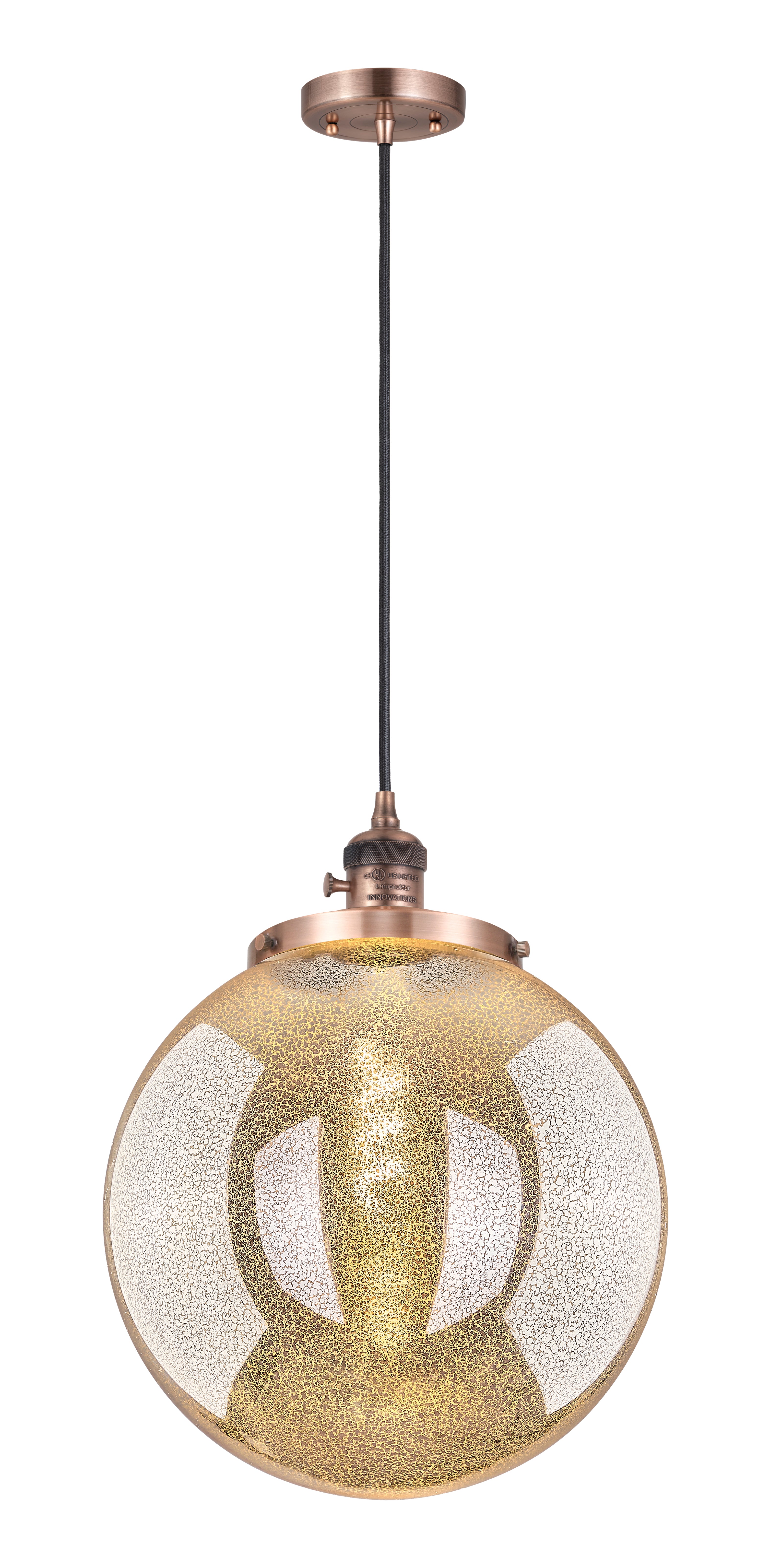 Franklin Restoration Mini Pendant Antique Brass