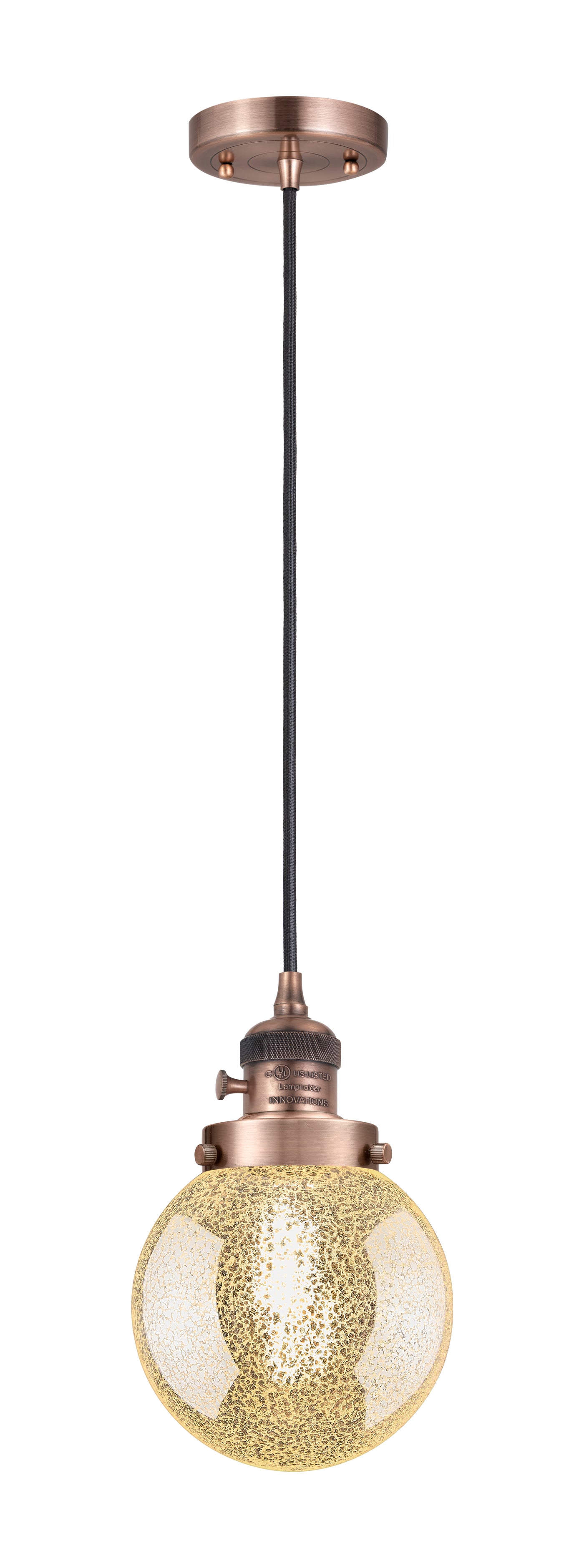 Franklin Restoration Mini Pendant Antique Brass