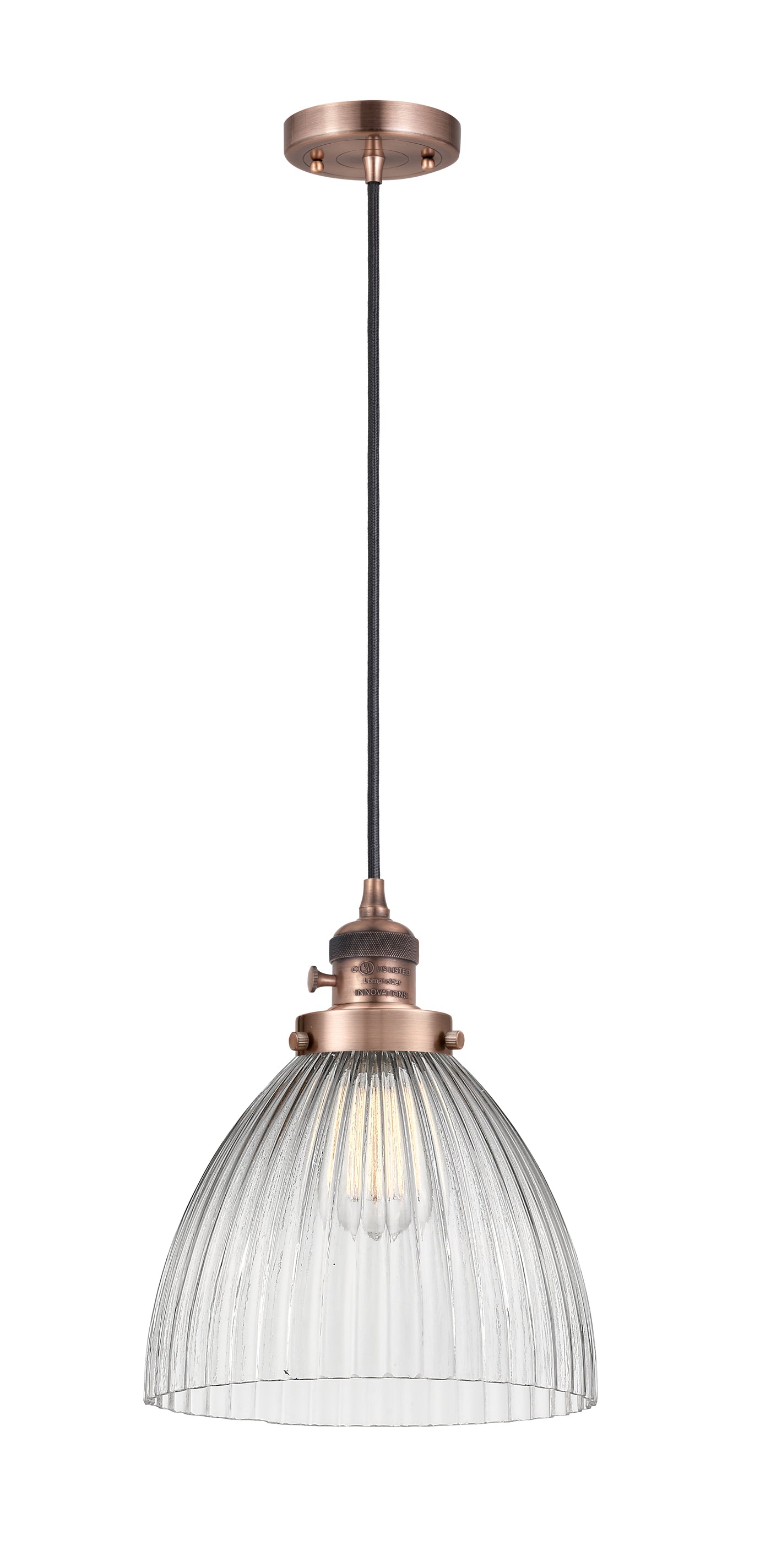 Franklin Restoration Mini Pendant Antique Brass