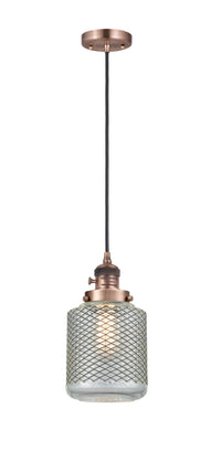 Franklin Restoration Mini Pendant Brass Steel