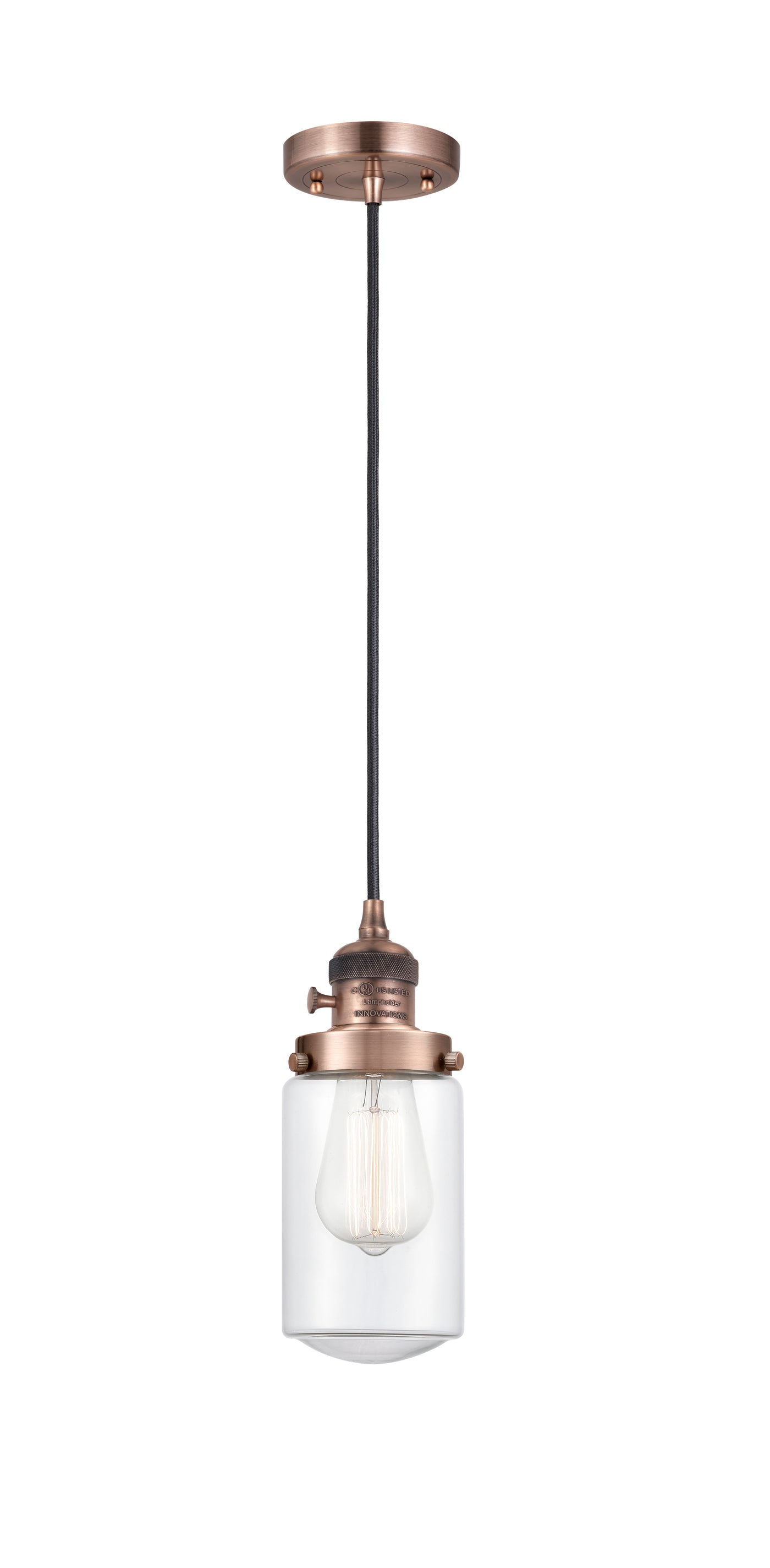 Franklin Restoration Mini Pendant Antique Brass