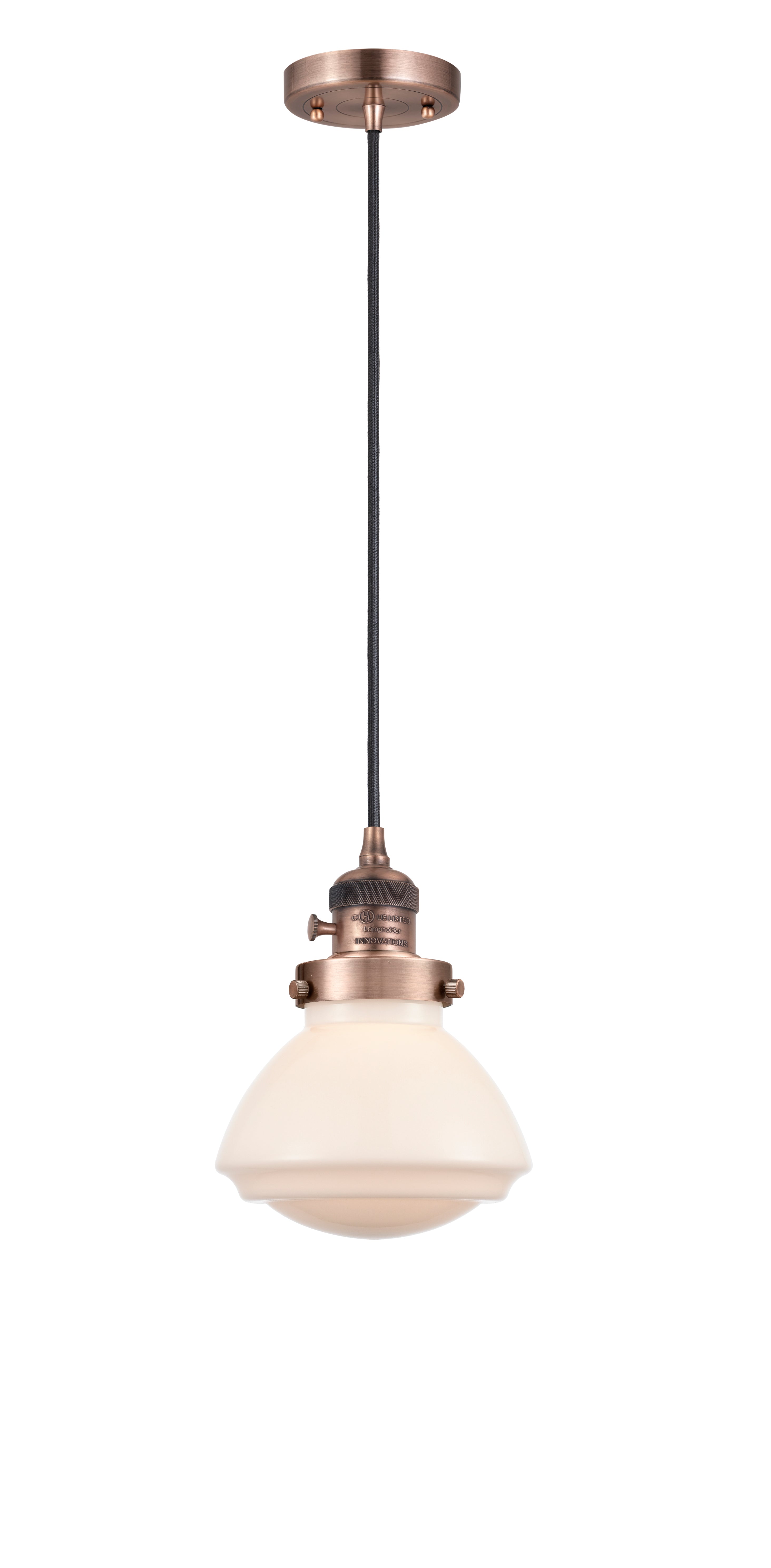 Franklin Restoration Mini Pendant Antique Brass