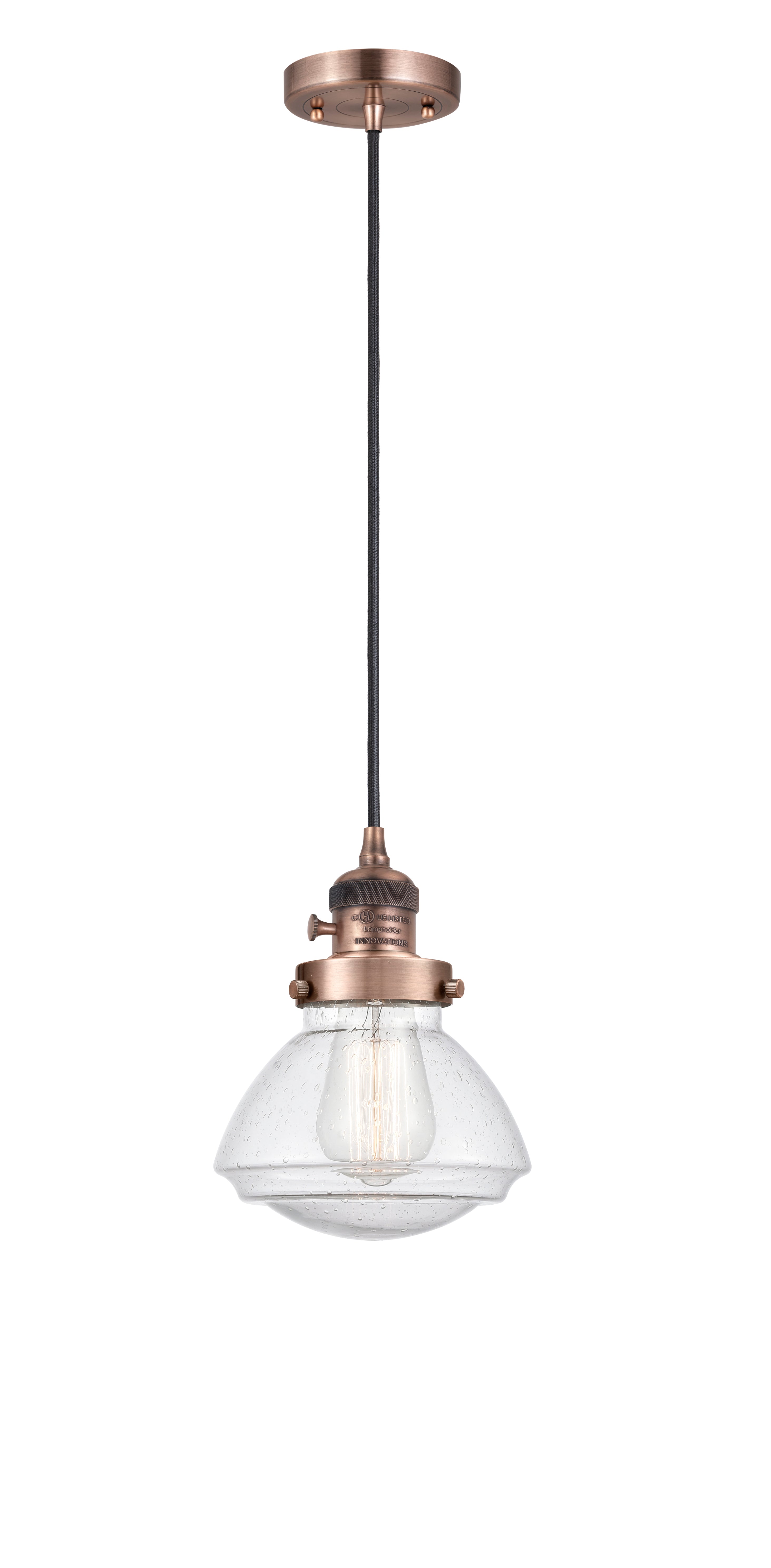 Franklin Restoration Mini Pendant Antique Brass