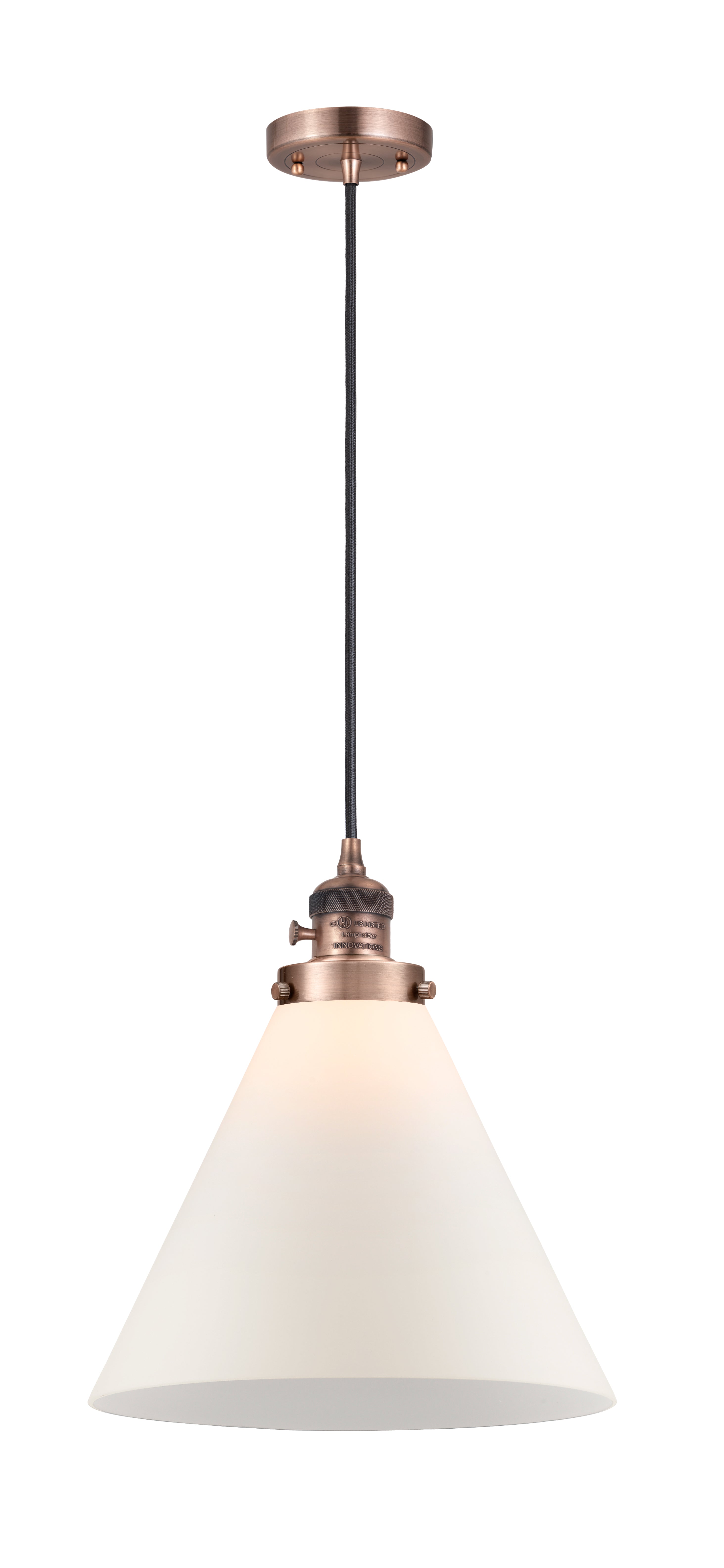 Franklin Restoration Antique Brass Cast Mini Pendant