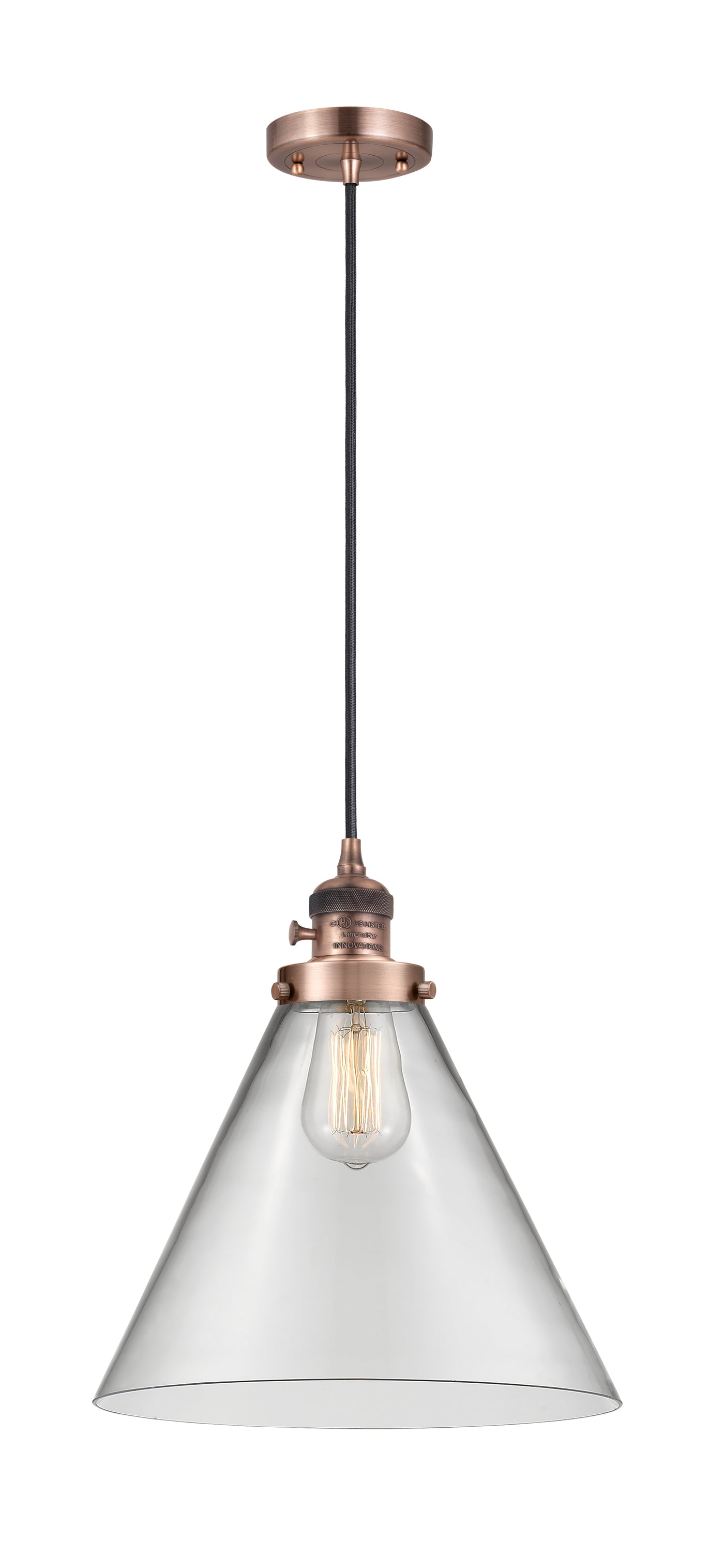 Franklin Restoration Mini Pendant Antique Brass