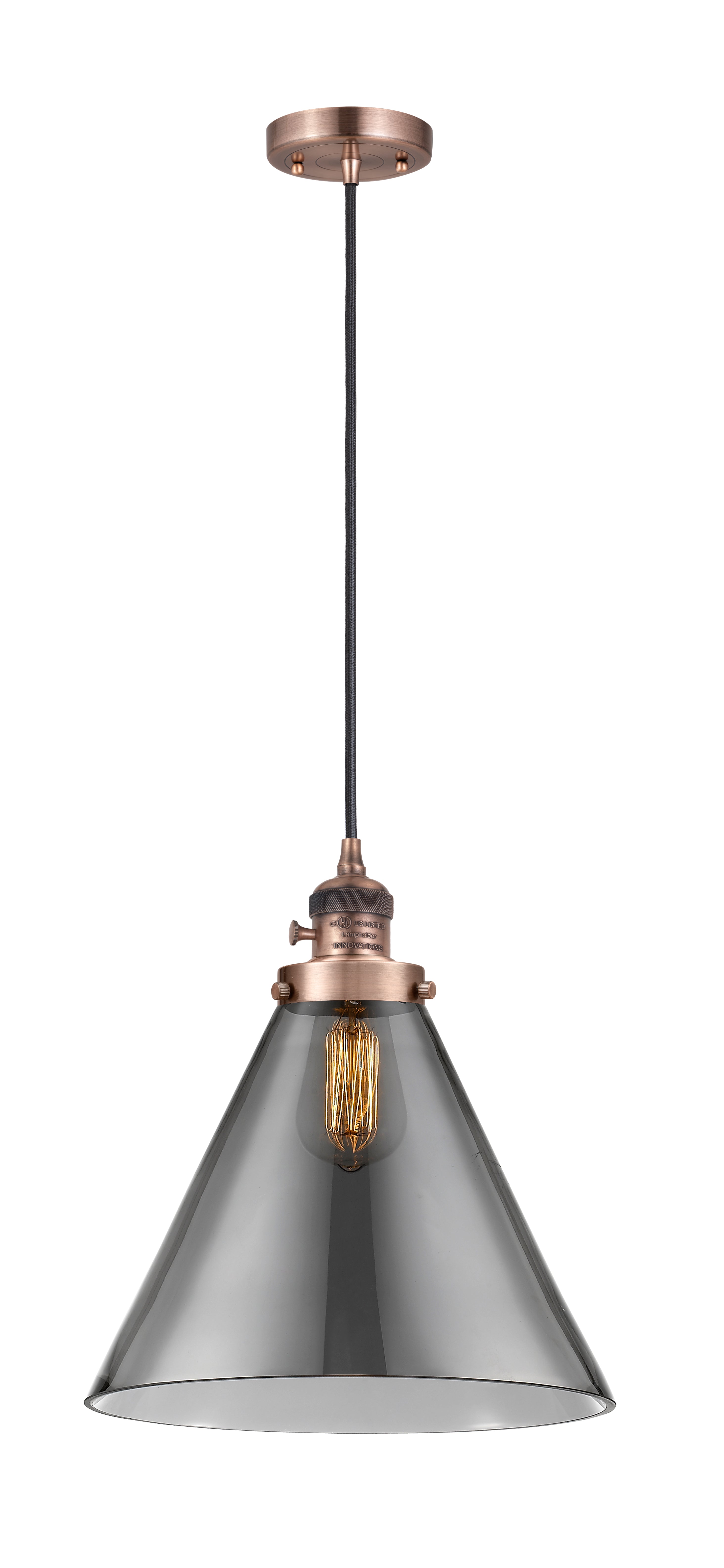 Franklin Restoration Antique Brass Cast Mini Pendant