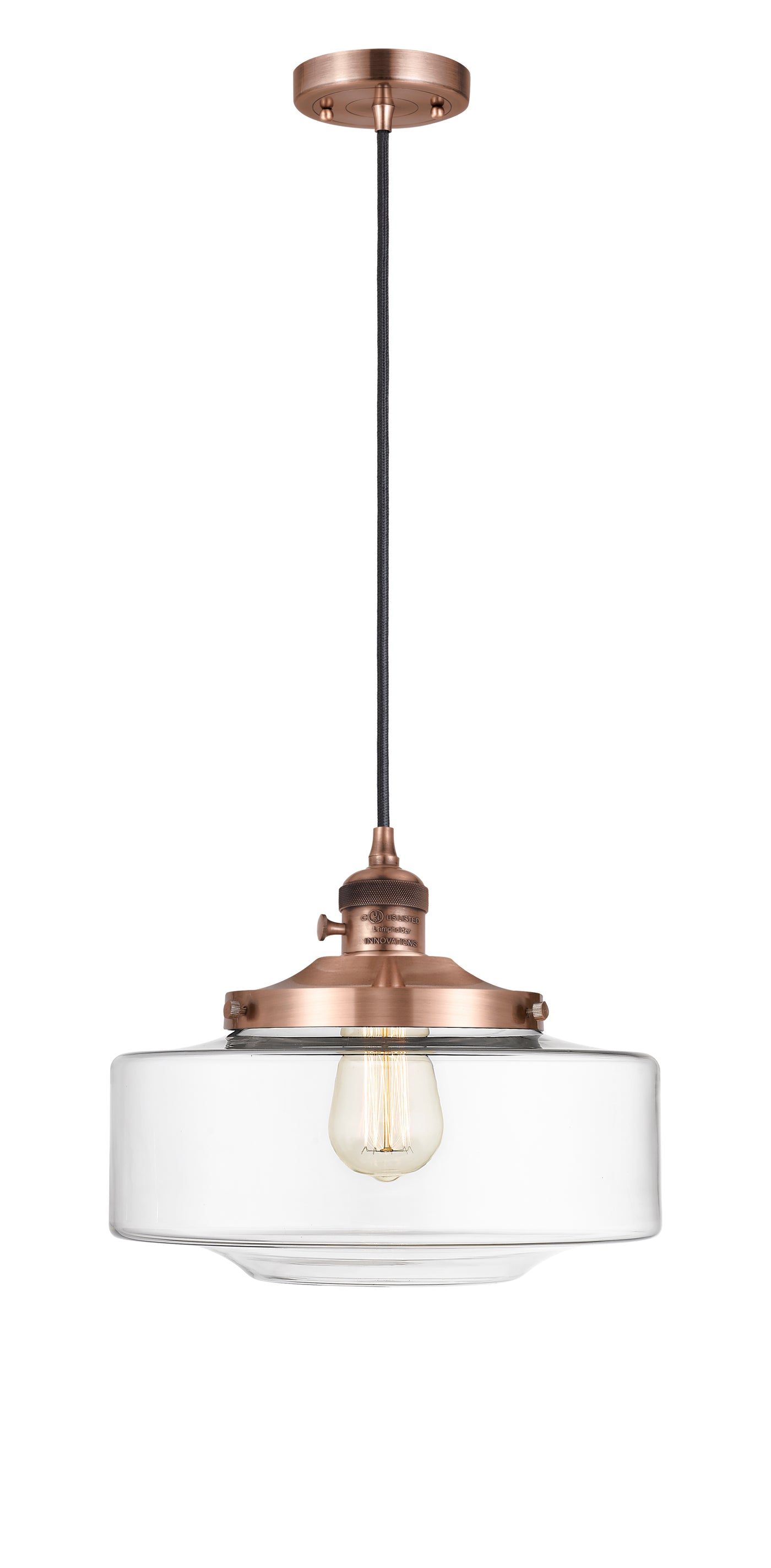 Franklin Restoration Mini Pendant Antique Brass