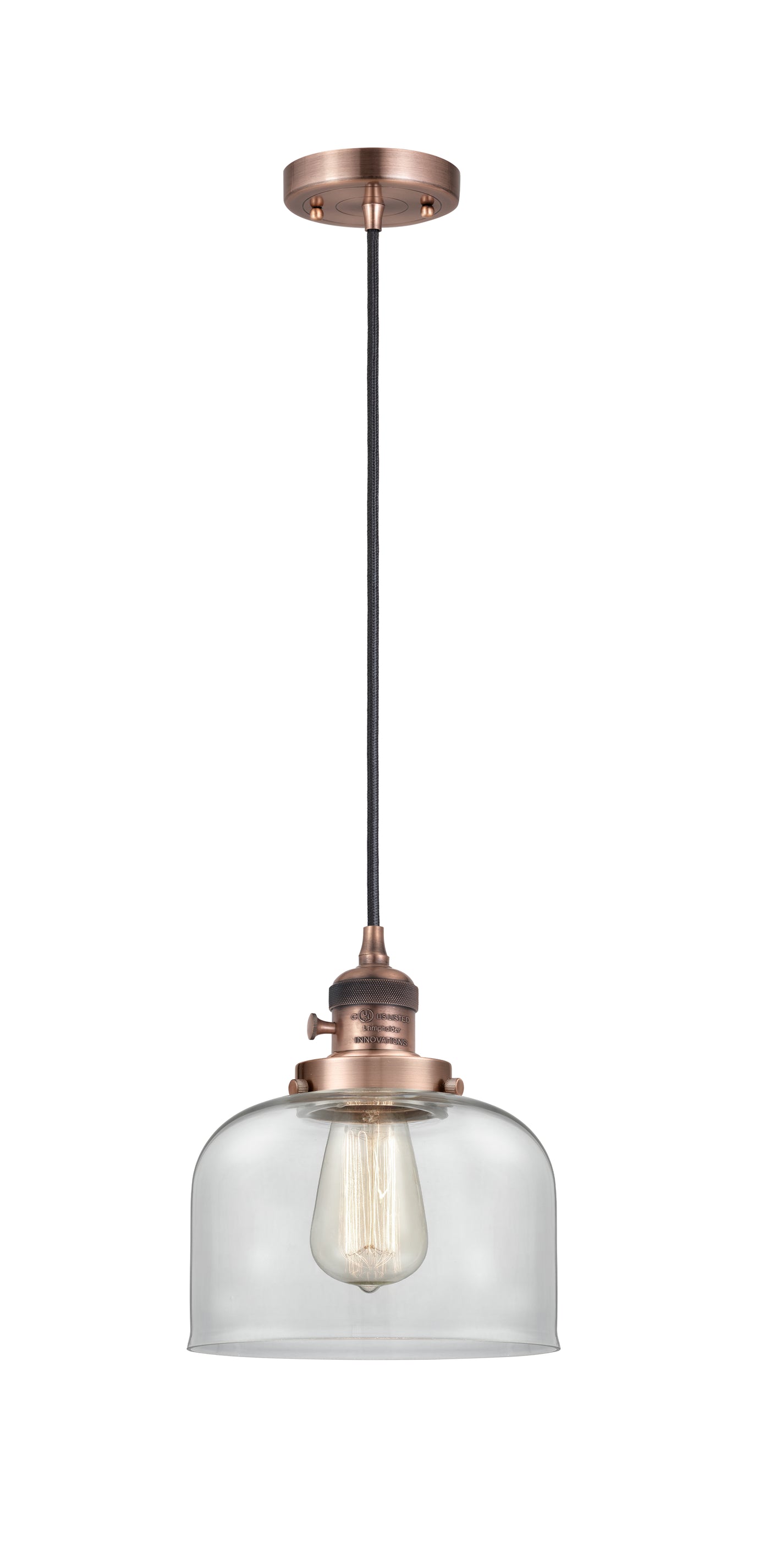 Franklin Restoration Mini Pendant Antique Brass