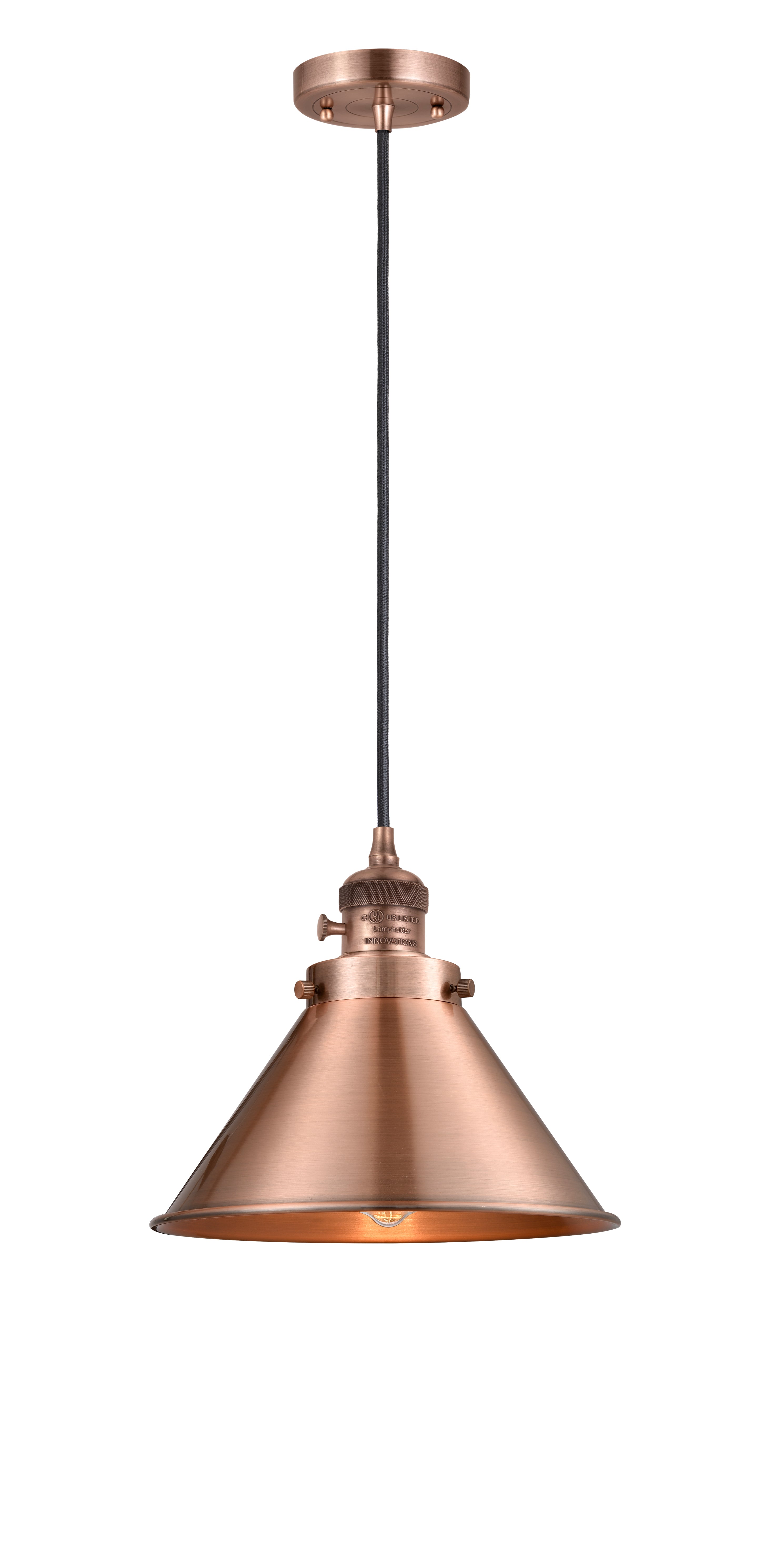 Franklin Restoration Mini Pendant Antique Brass