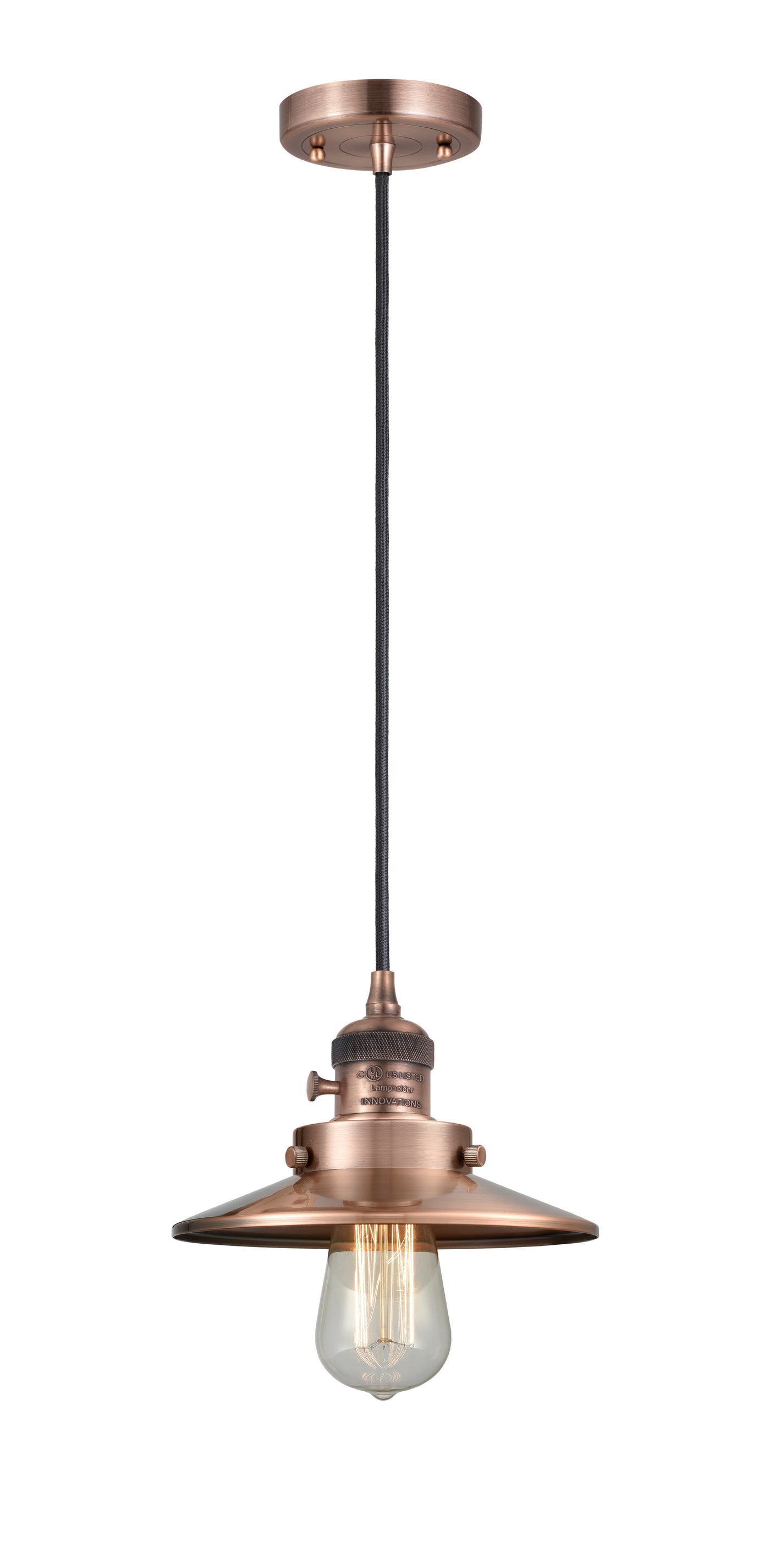 Franklin Restoration Mini Pendant Antique Brass
