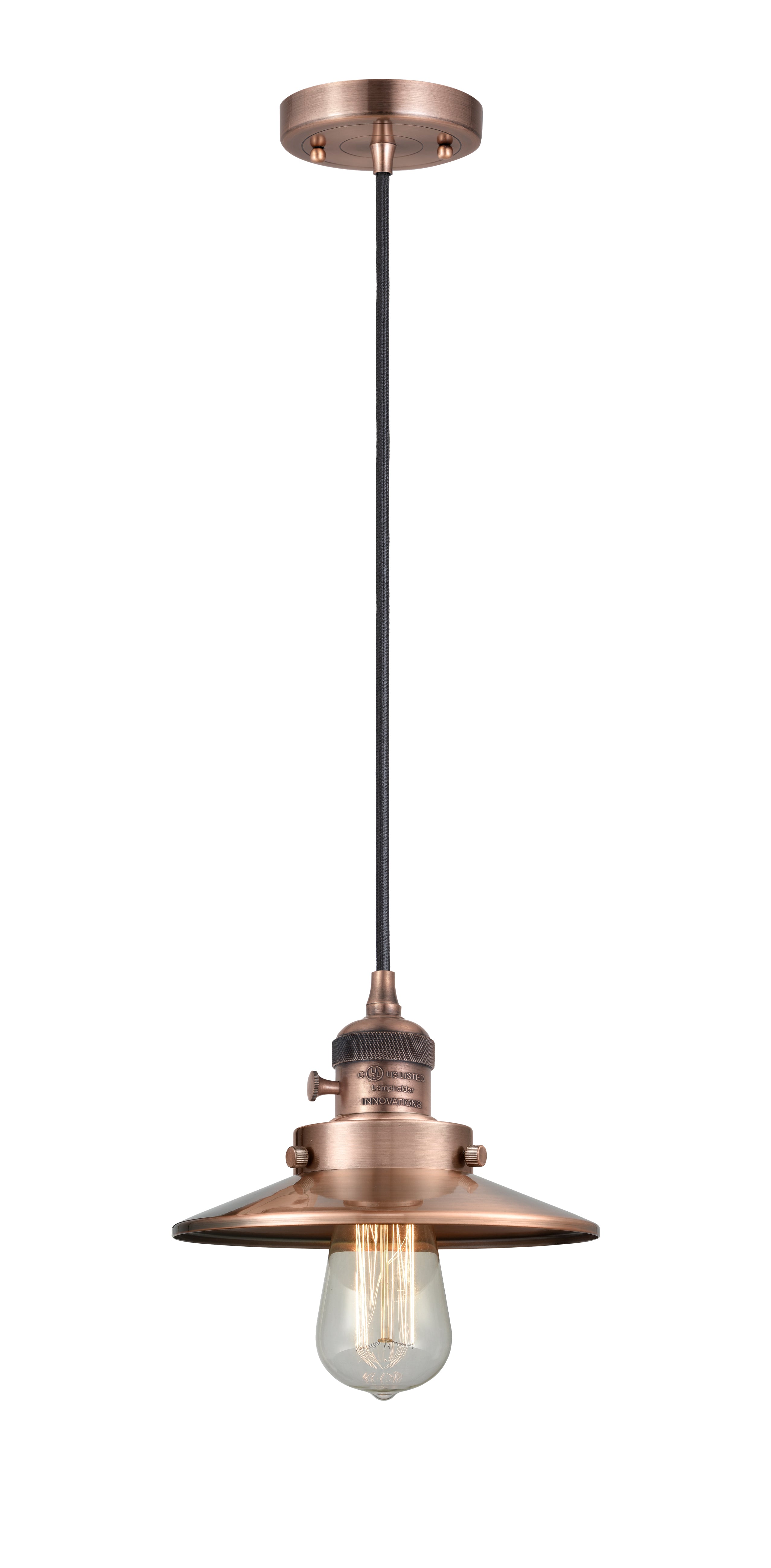 Franklin Restoration Mini Pendant Brass Finish