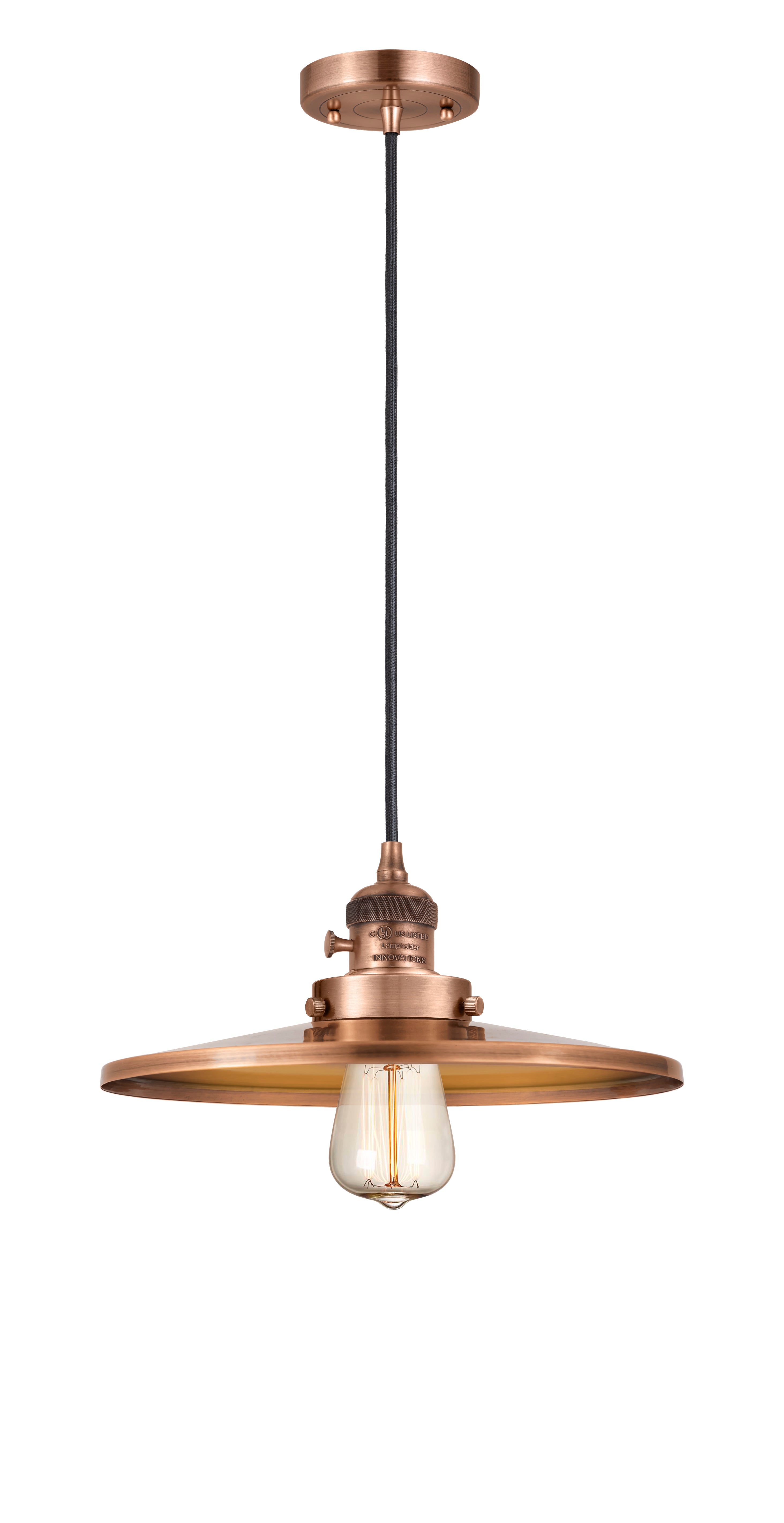 Franklin Restoration Antique Brass Mini Pendant