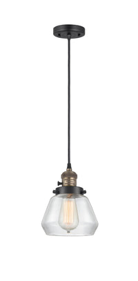 Franklin Restoration Mini Pendant 7 Inch Brass