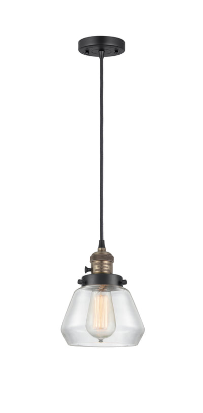 Franklin Restoration Mini Pendant 7 Inch Brass