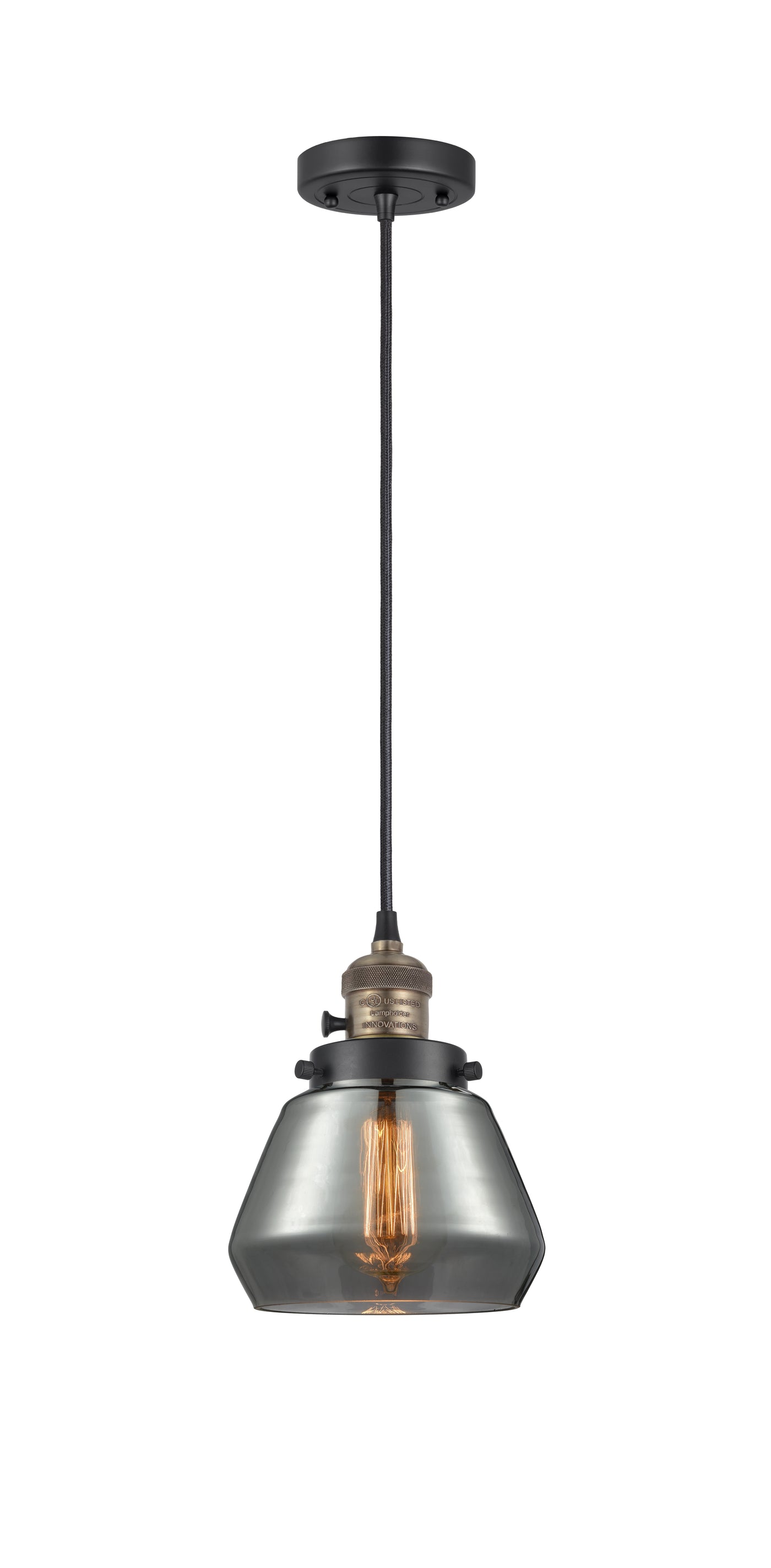 Franklin Restoration Mini Pendant 7 Inch Brass