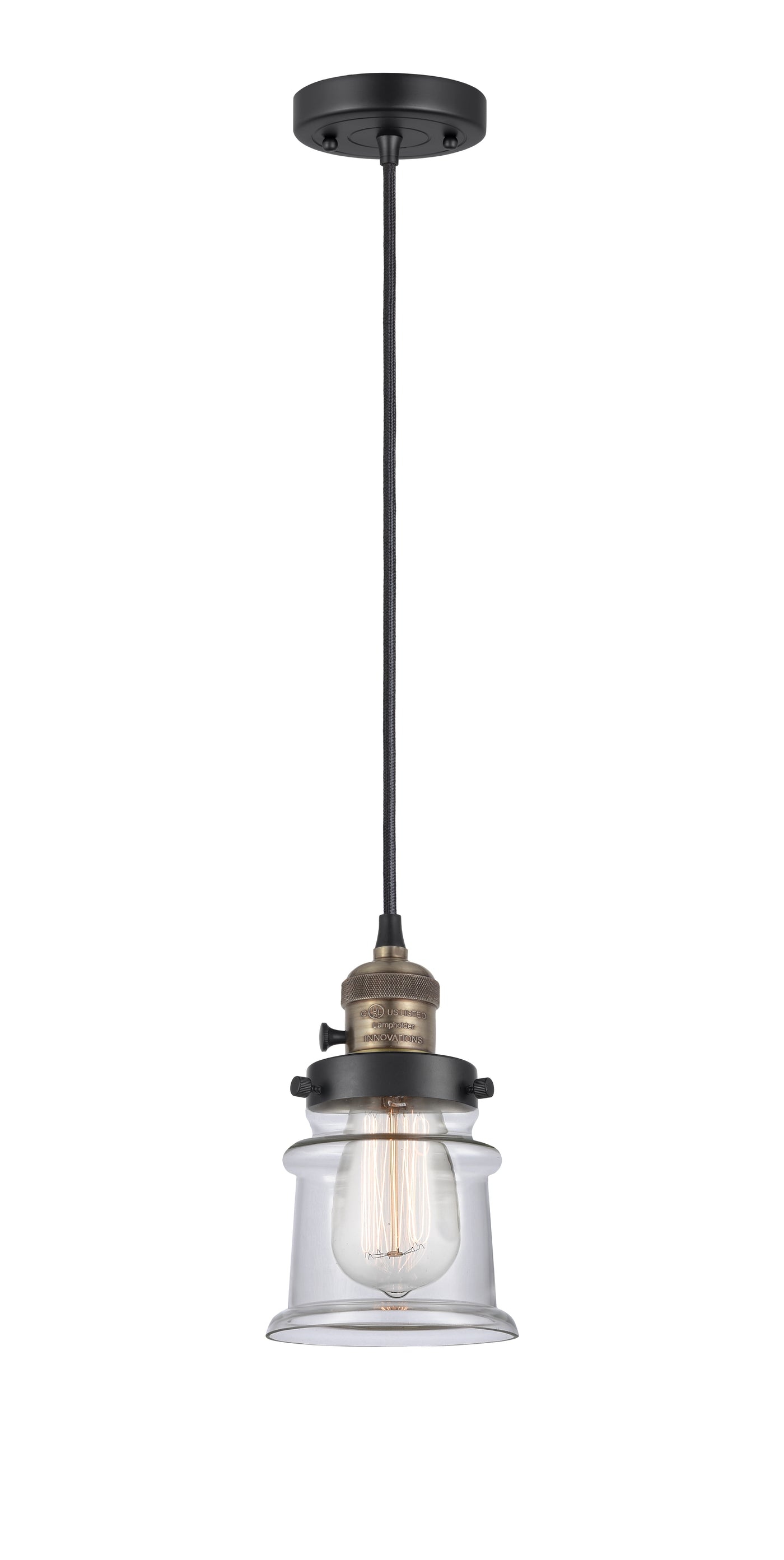 Franklin Restoration Mini Pendant Antique Brass
