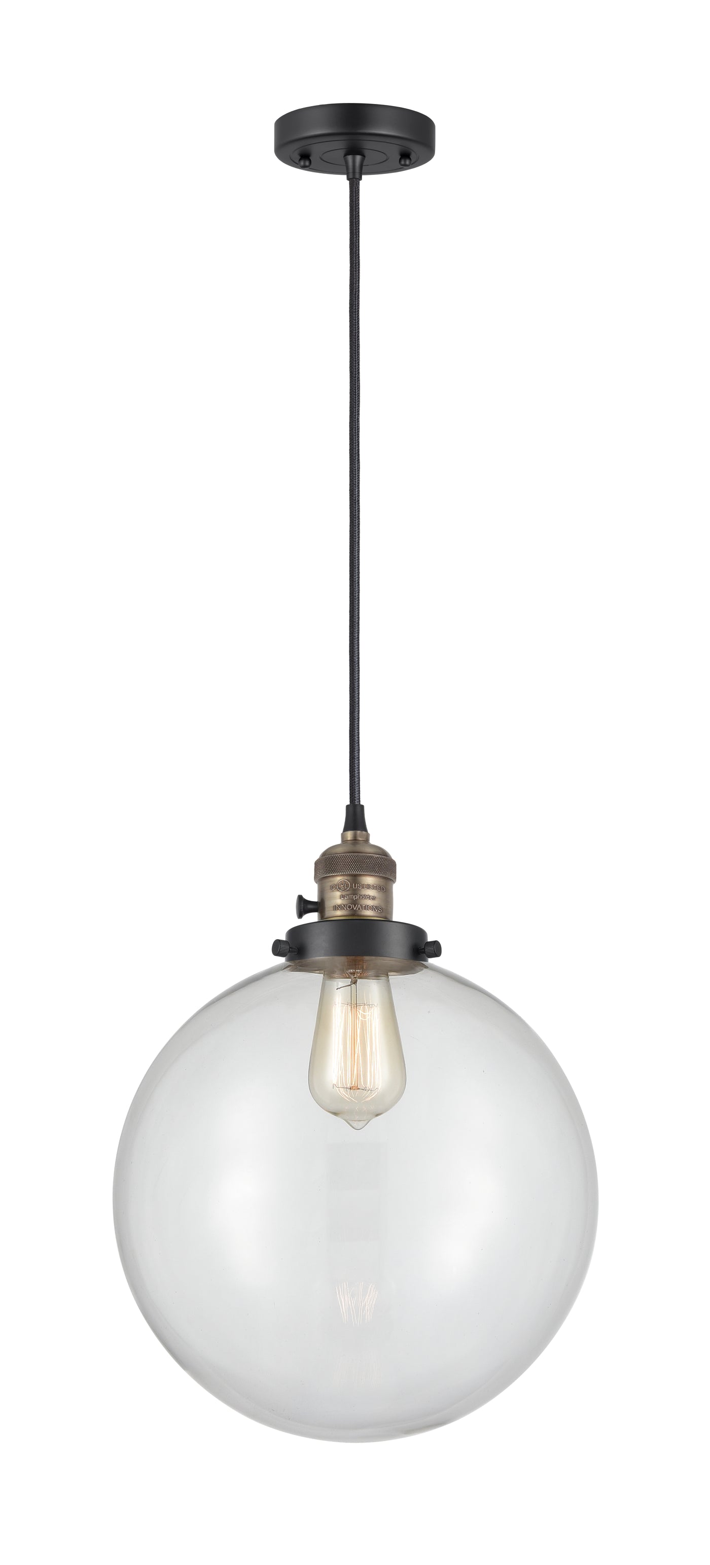 Franklin Restoration Mini Pendant Antique Brass