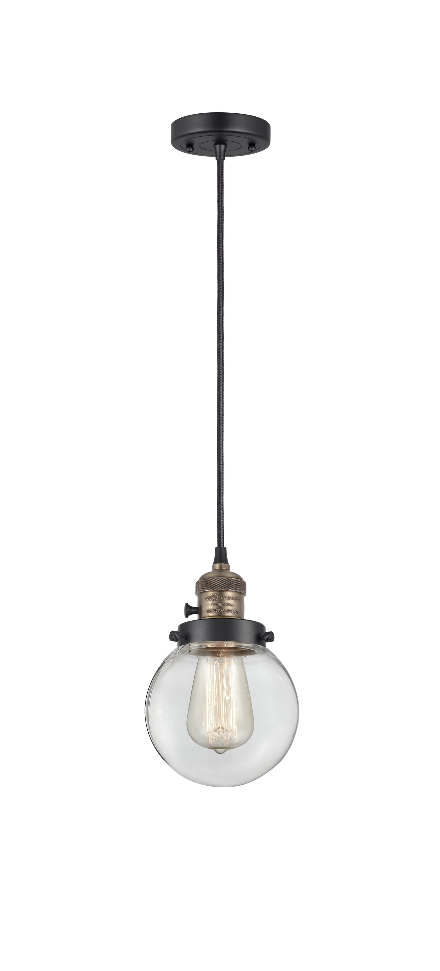 Franklin Restoration Mini Pendant Antique Brass