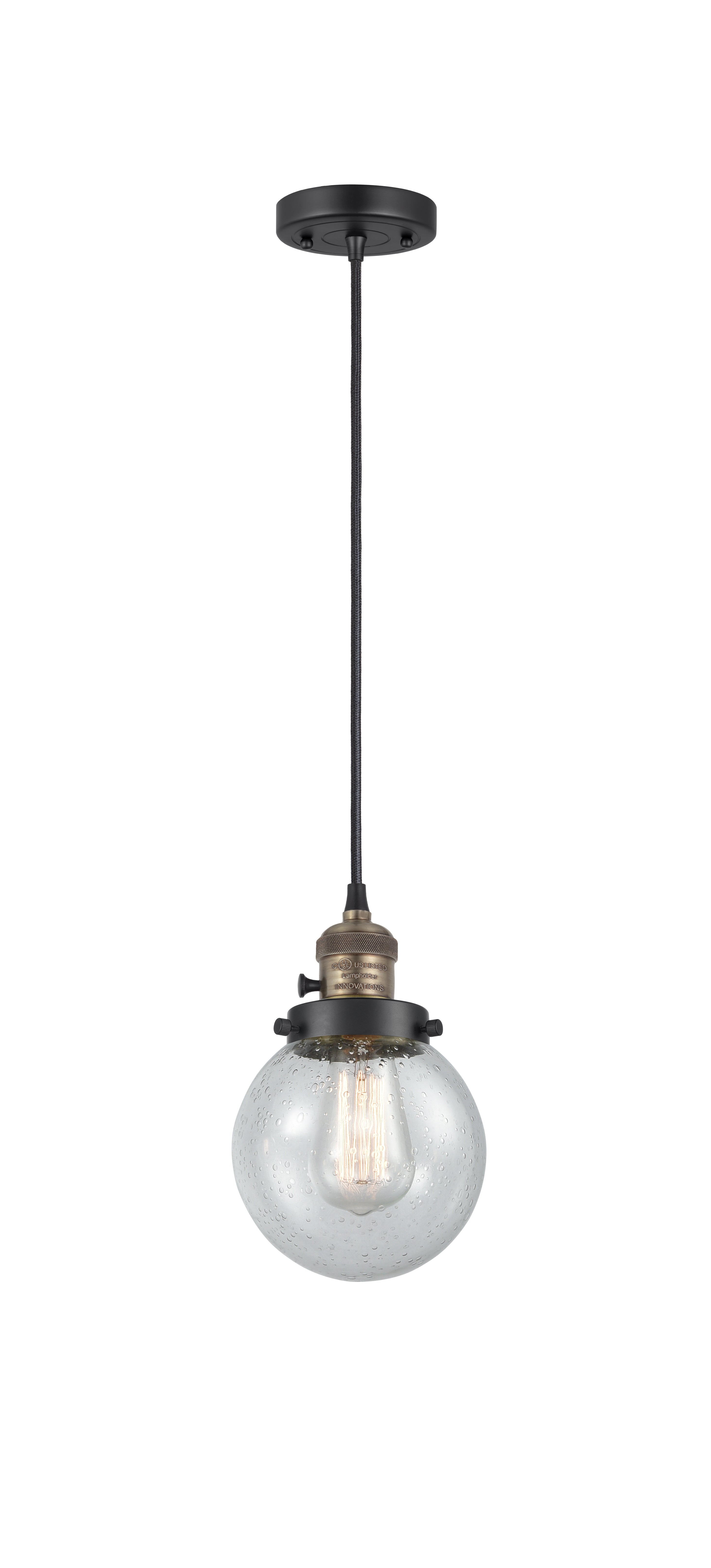 Franklin Restoration Mini Pendant Antique Brass