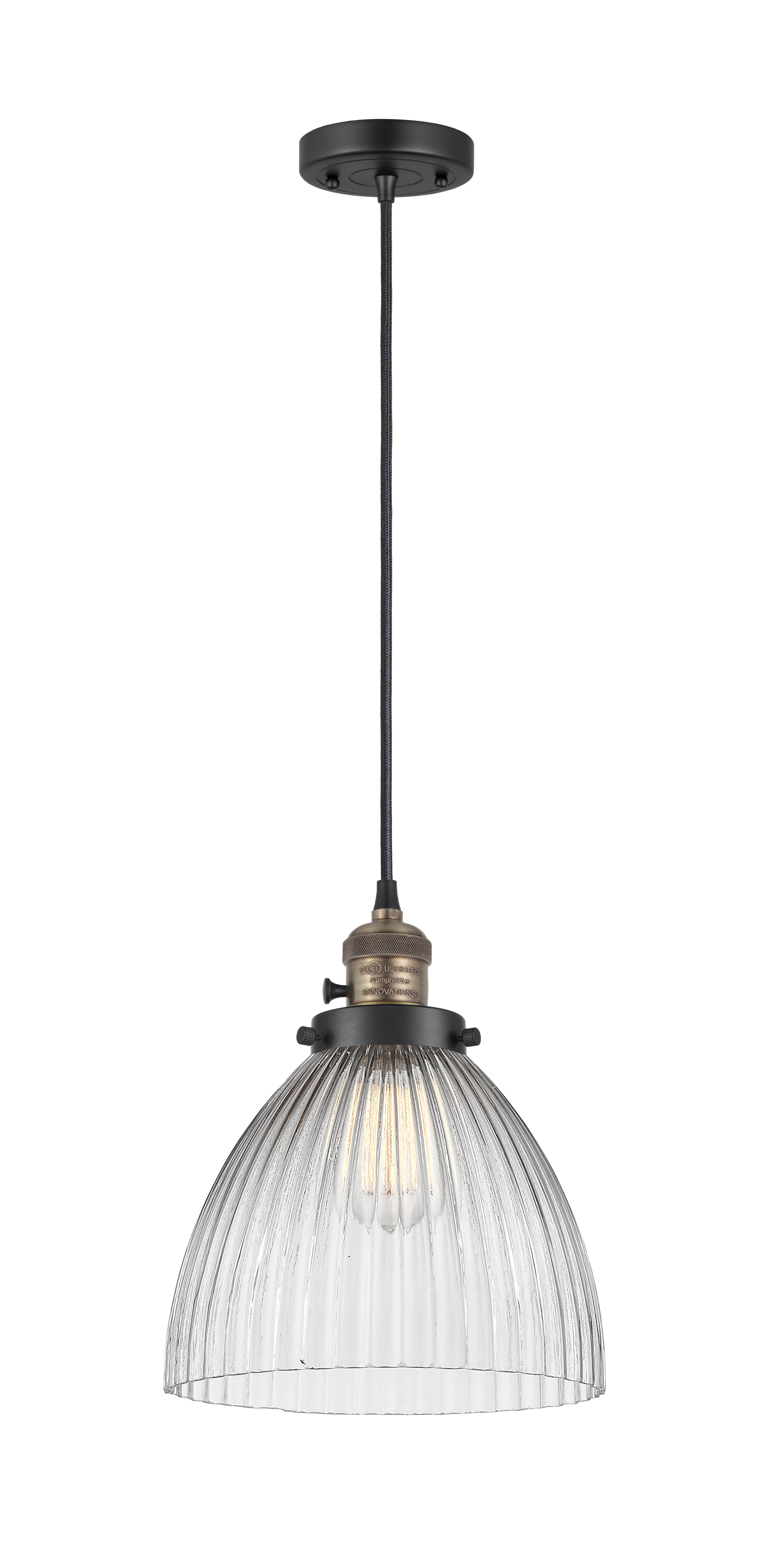 Franklin Restoration Mini Pendant Antique Brass