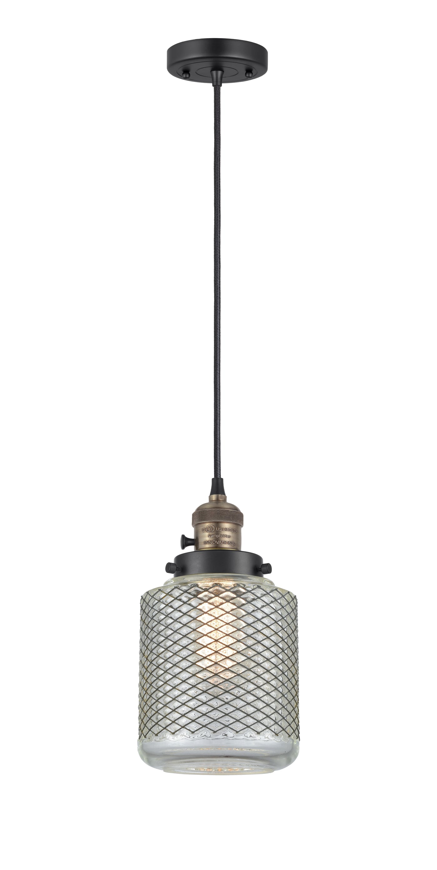 Franklin Restoration Mini Pendant Brass Steel