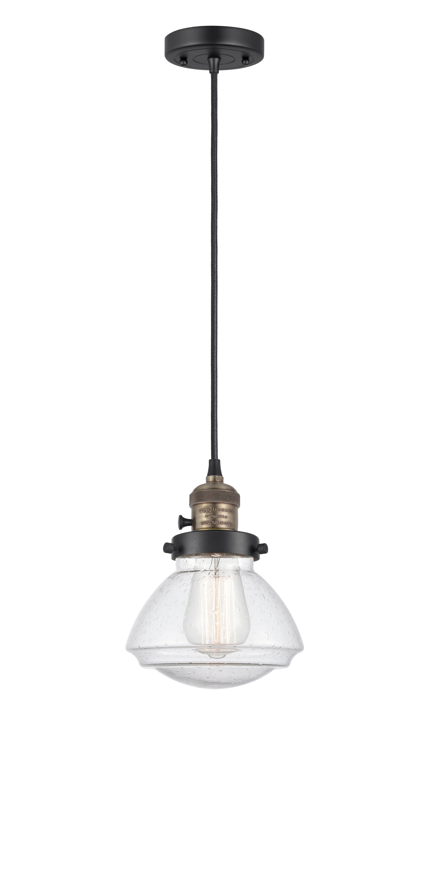 Franklin Restoration Mini Pendant Antique Brass