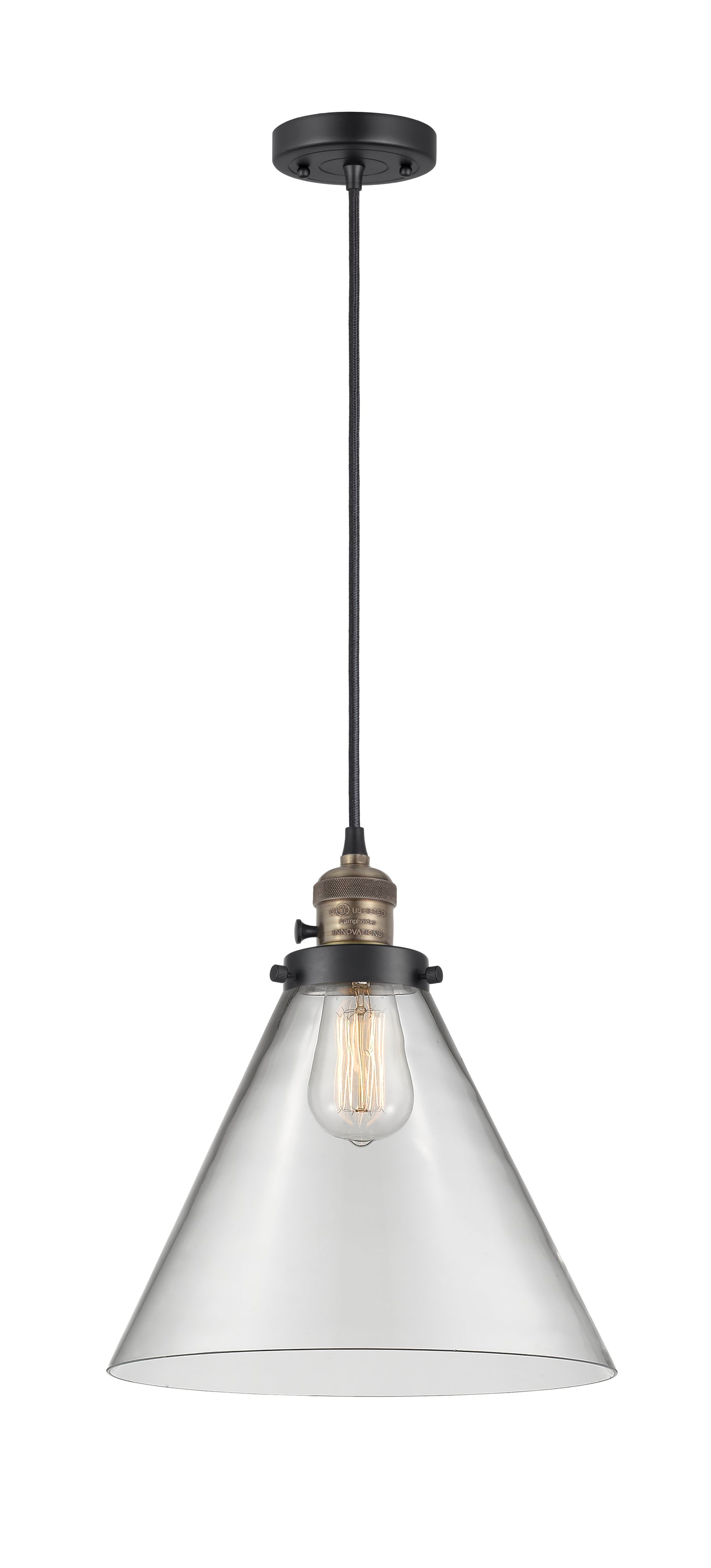 Franklin Restoration Mini Pendant Antique Brass